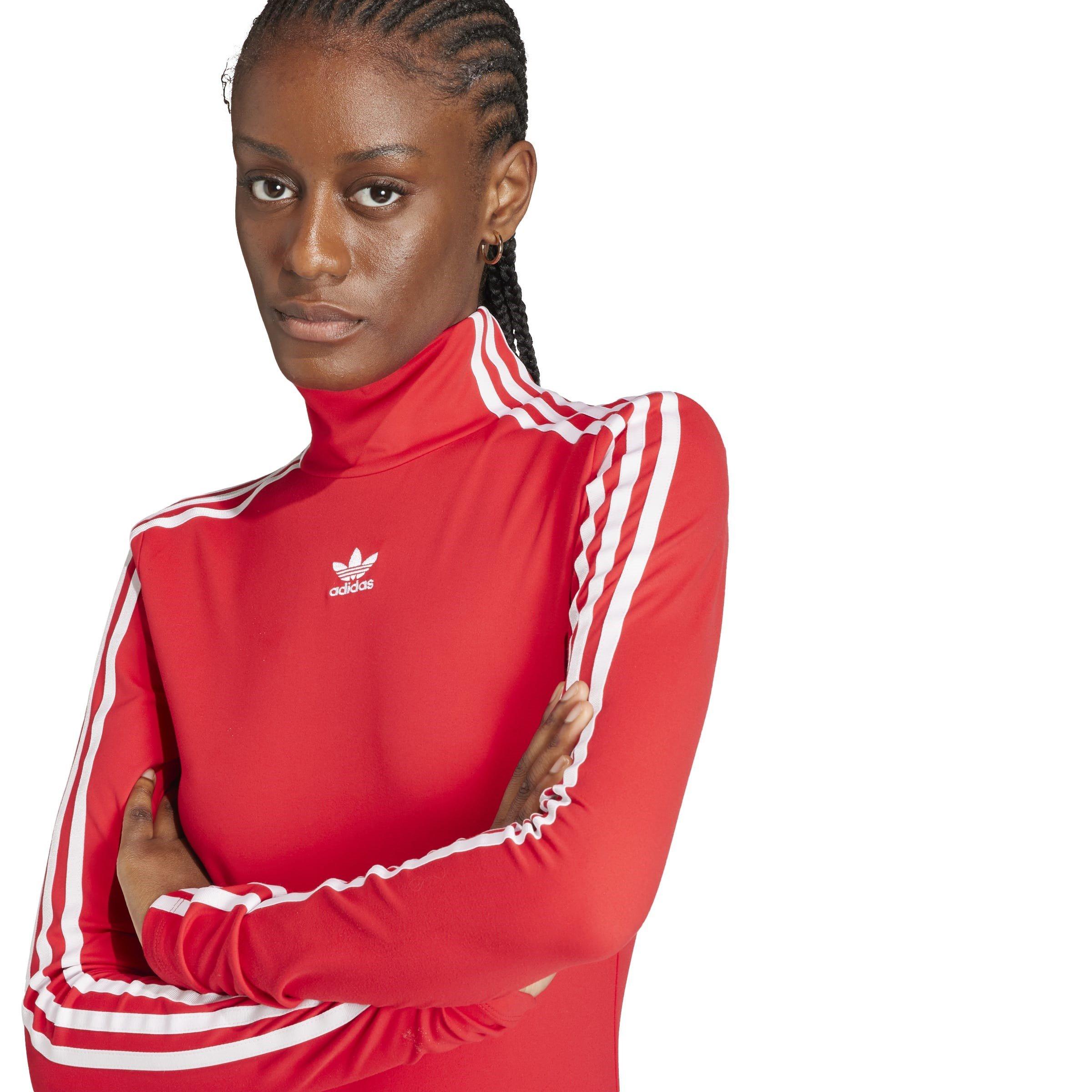 Red - adidas Originals - Tight Cut Out Dress - 5