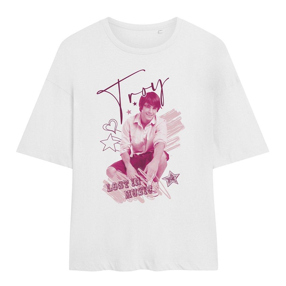 White - Disney - High School Musical Troy Oversized T Shirt White - 1
