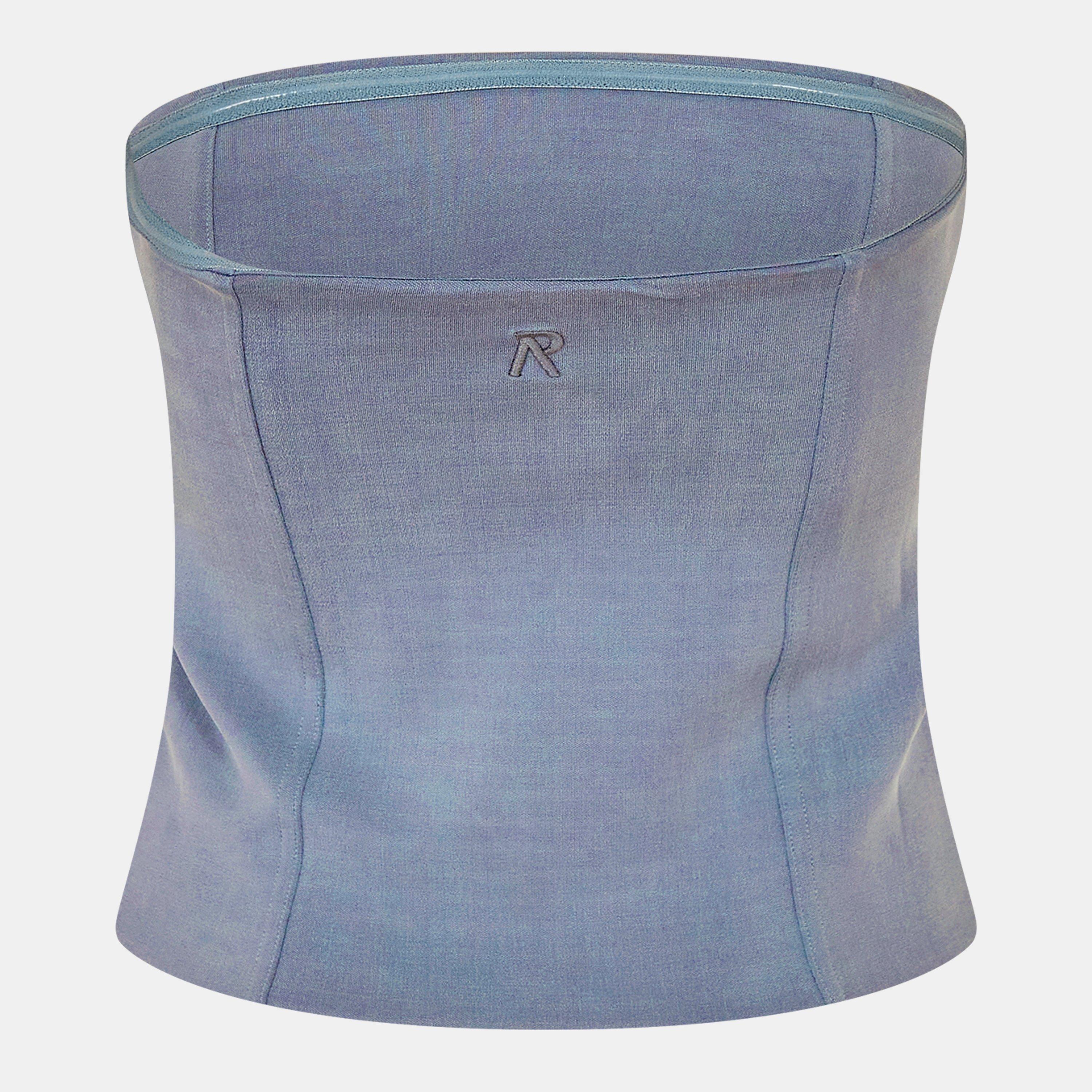 Steel Blue - Represent - Women's Swirl Dress, Bold Jacquard Pattern - 2