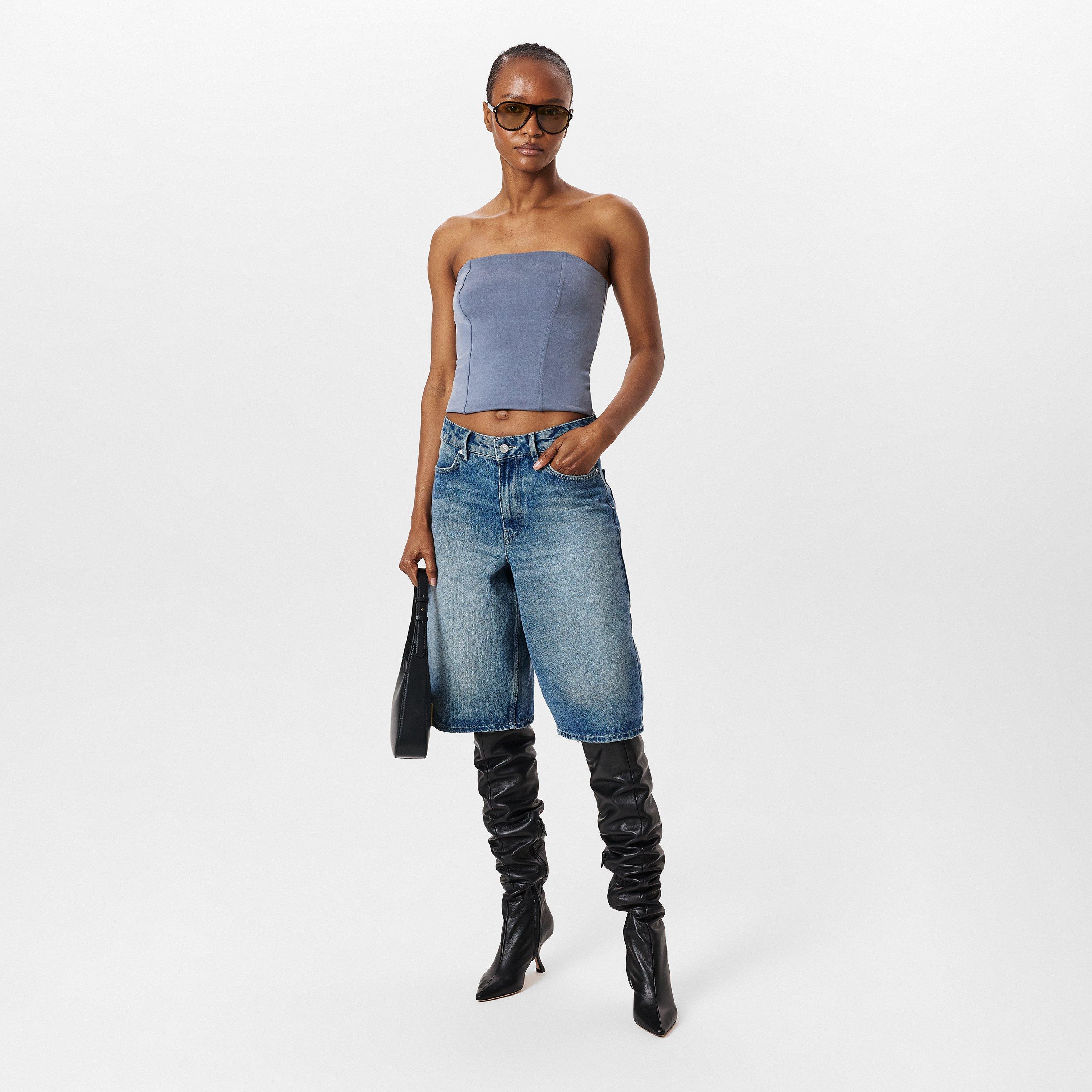 Steel Blue - Represent - Women's Swirl Dress, Bold Jacquard Pattern - 6