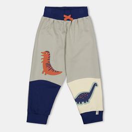 Lilly and Sid Black Dino Closed Hem Fleece Jogger