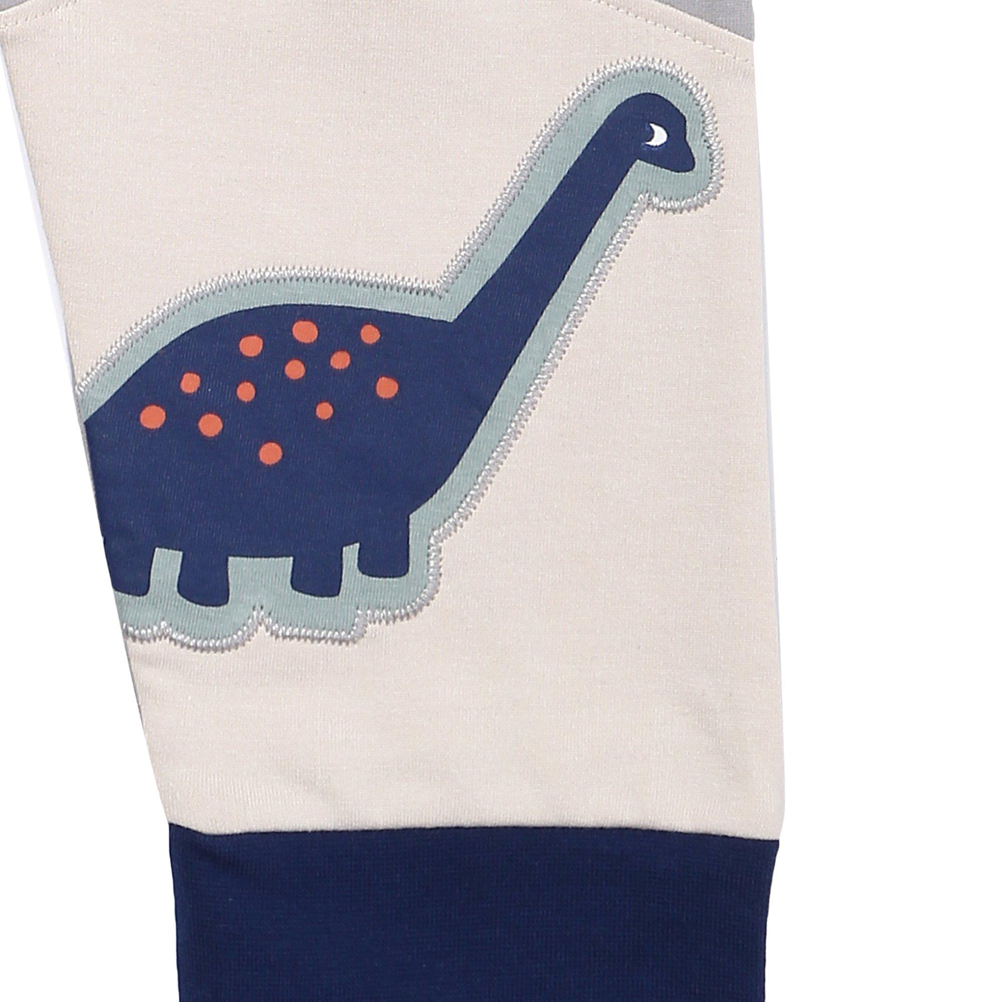 Mehrfarbig - Lilly and Sid - Black Dino Closed Hem Fleece Jogger - 5