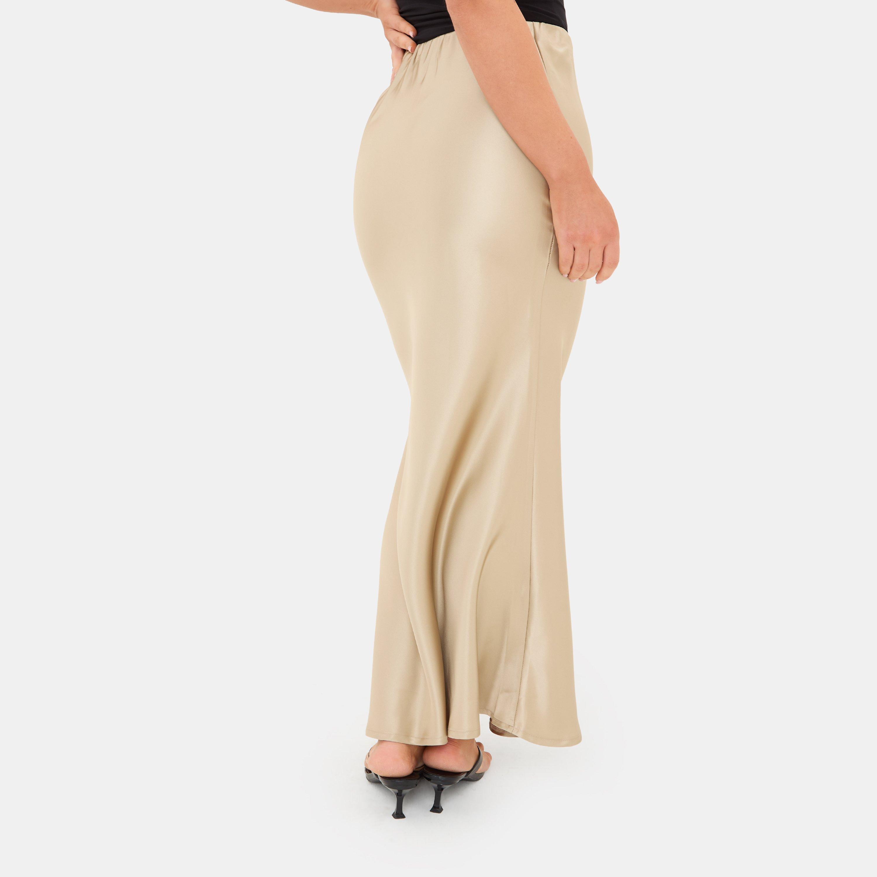 Gold - I Saw It First - Satin Bias Cut Maxi Skirt - 3