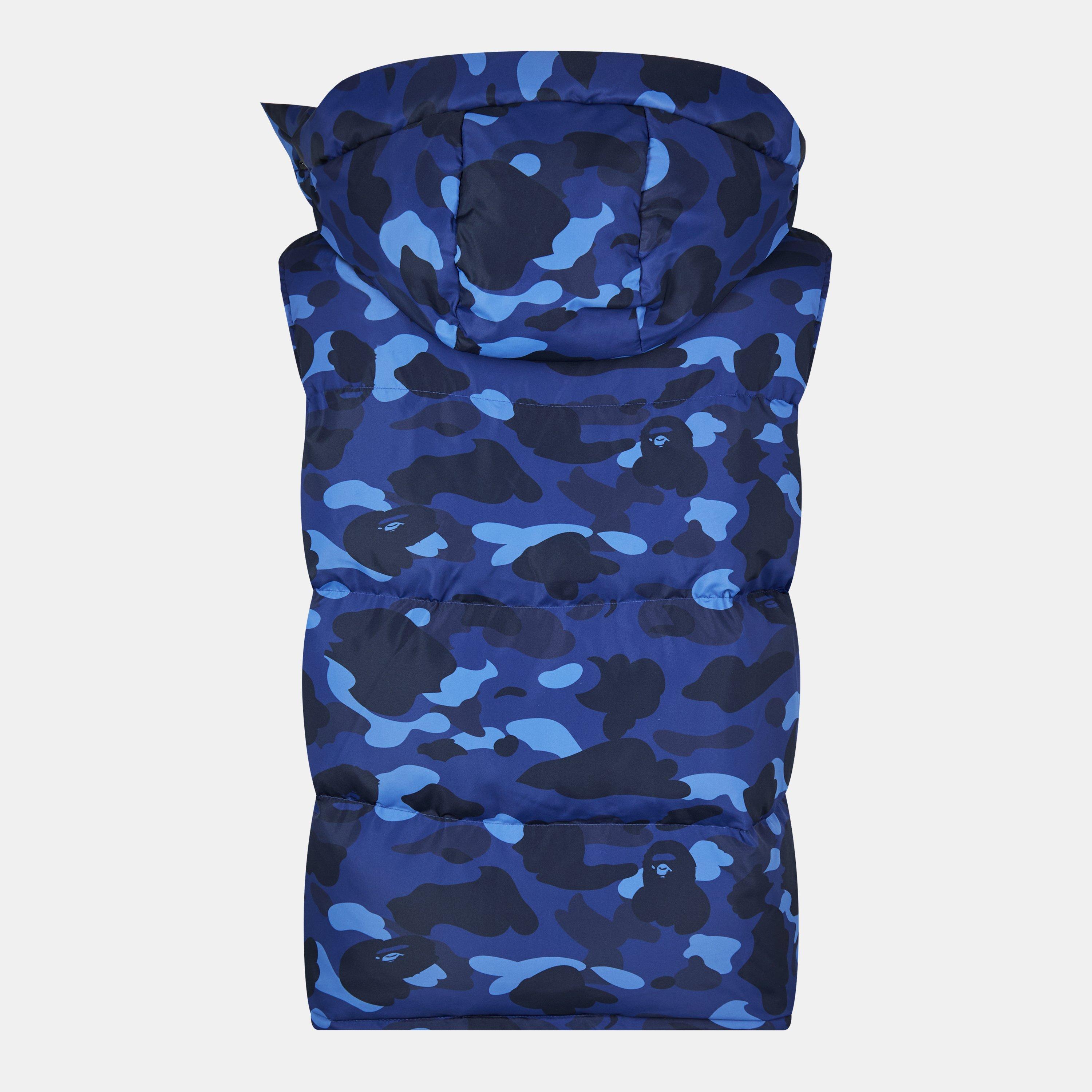 Navy Camo - A Bathing Ape - Men's Bape Colour Sleeveless Pattern Gilet - 2