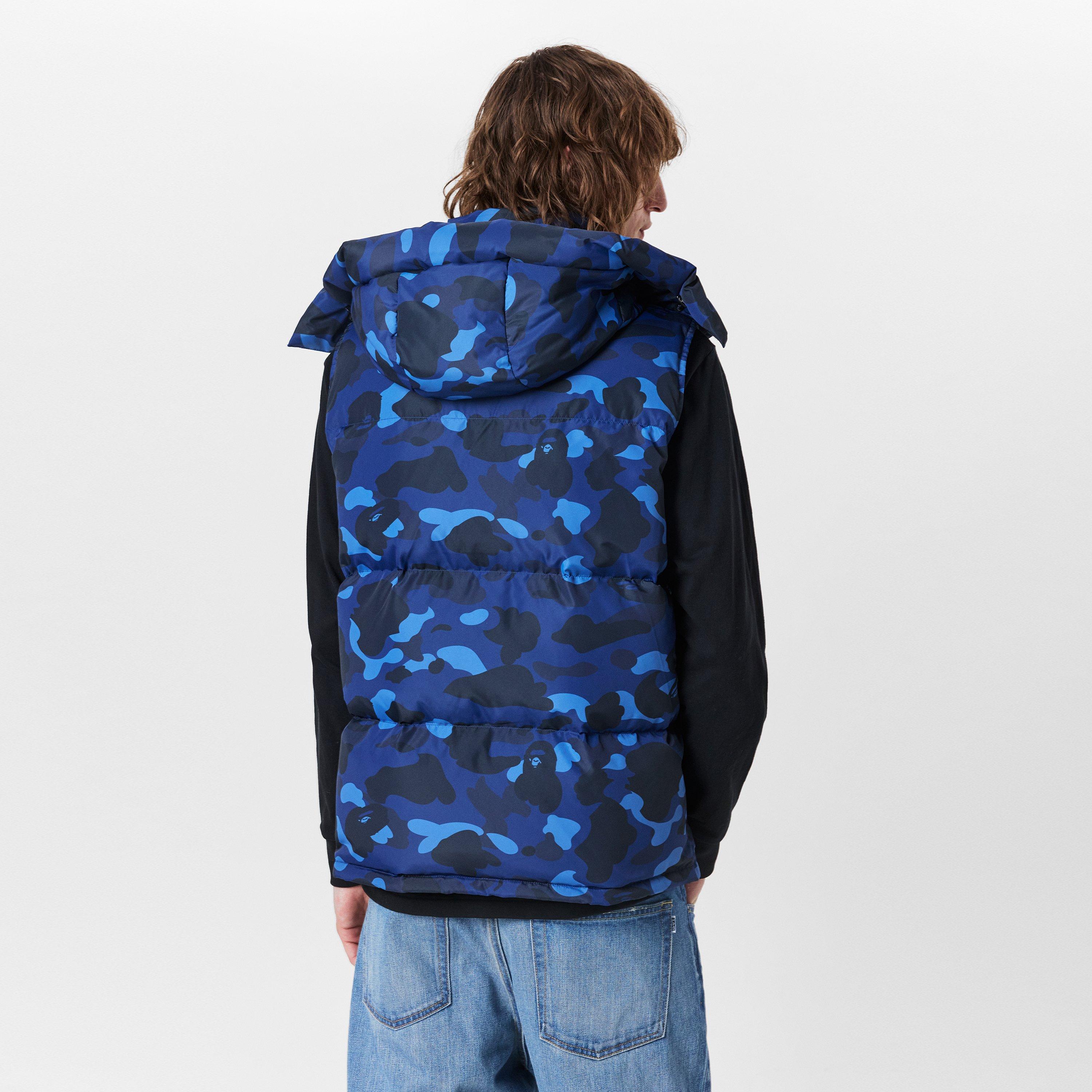 Navy Camo - A Bathing Ape - Men's Bape Colour Sleeveless Pattern Gilet - 4