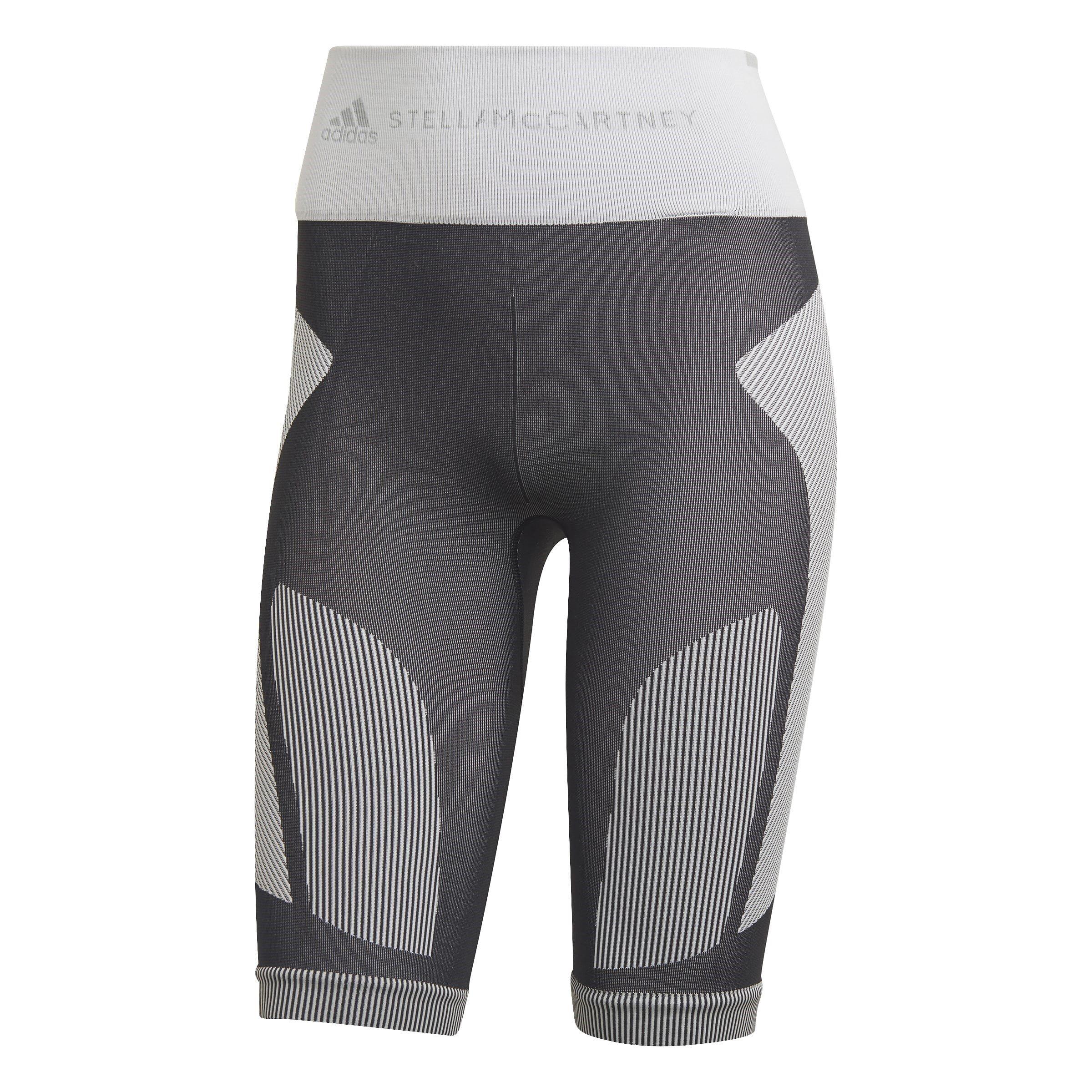 Black - adidas by Stella McCartney - Women's Asymmetrical Cycling Leggings - 1