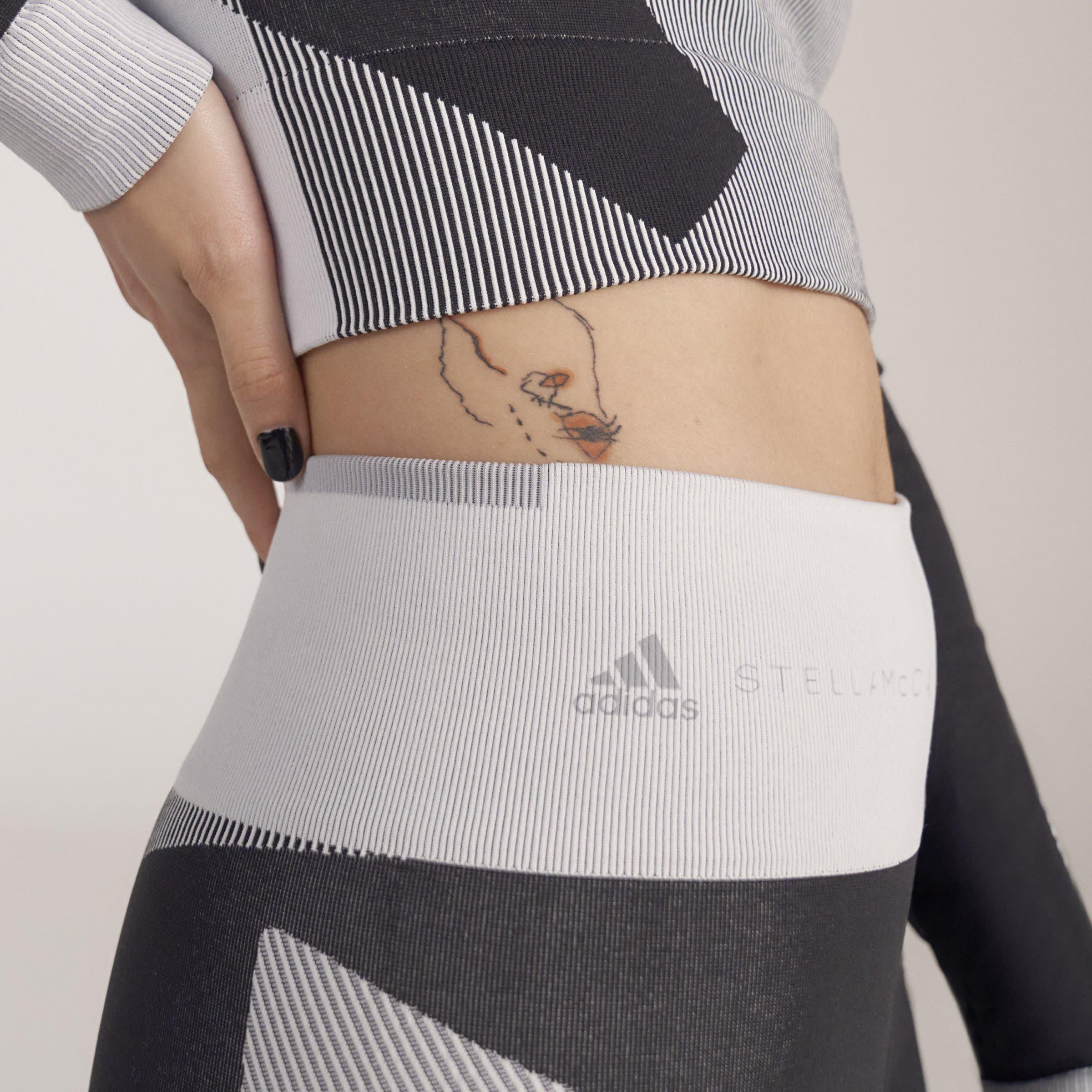 Black - adidas by Stella McCartney - Asymmetrical Cycling Leggings - 12