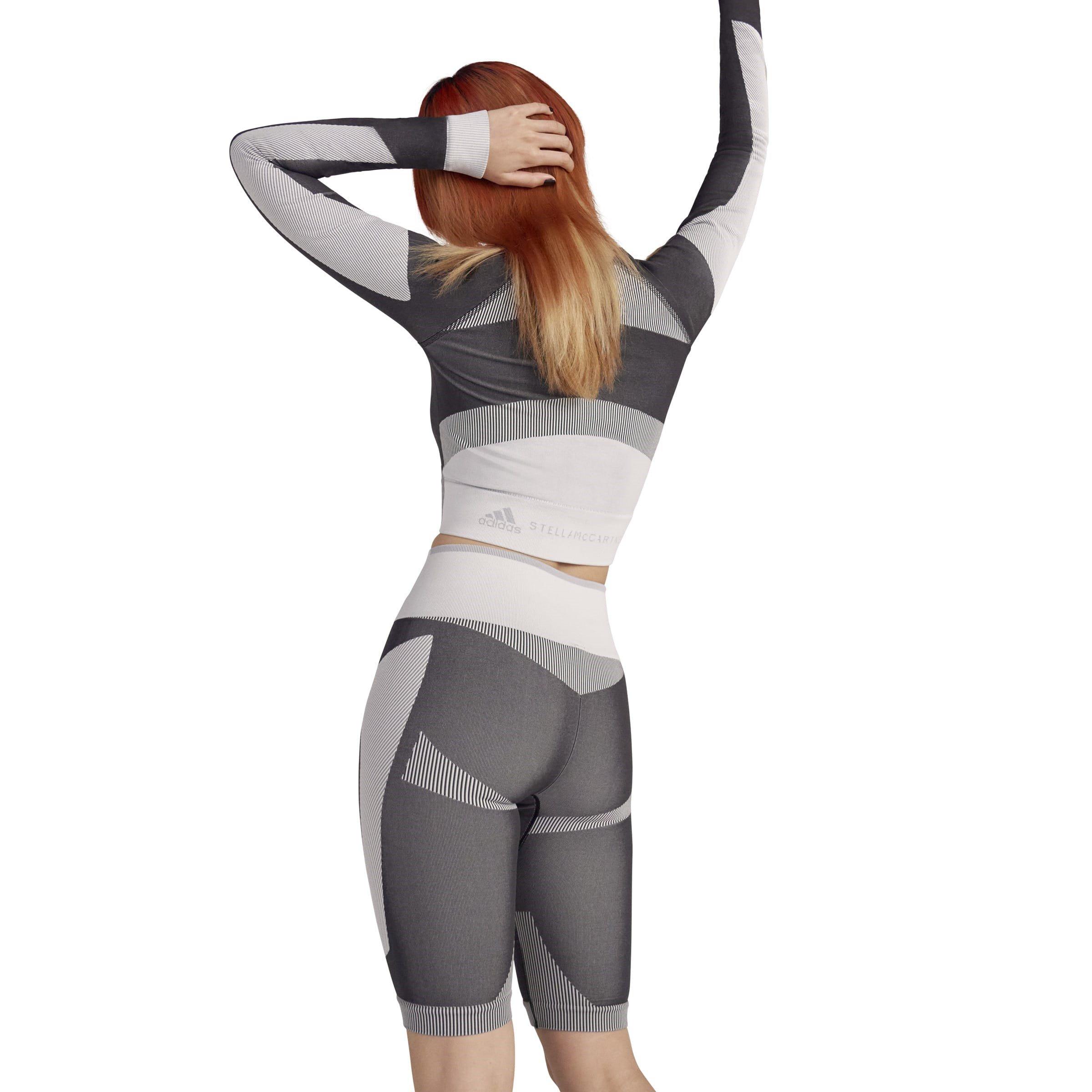 Black - adidas by Stella McCartney - Asymmetrical Cycling Leggings - 4