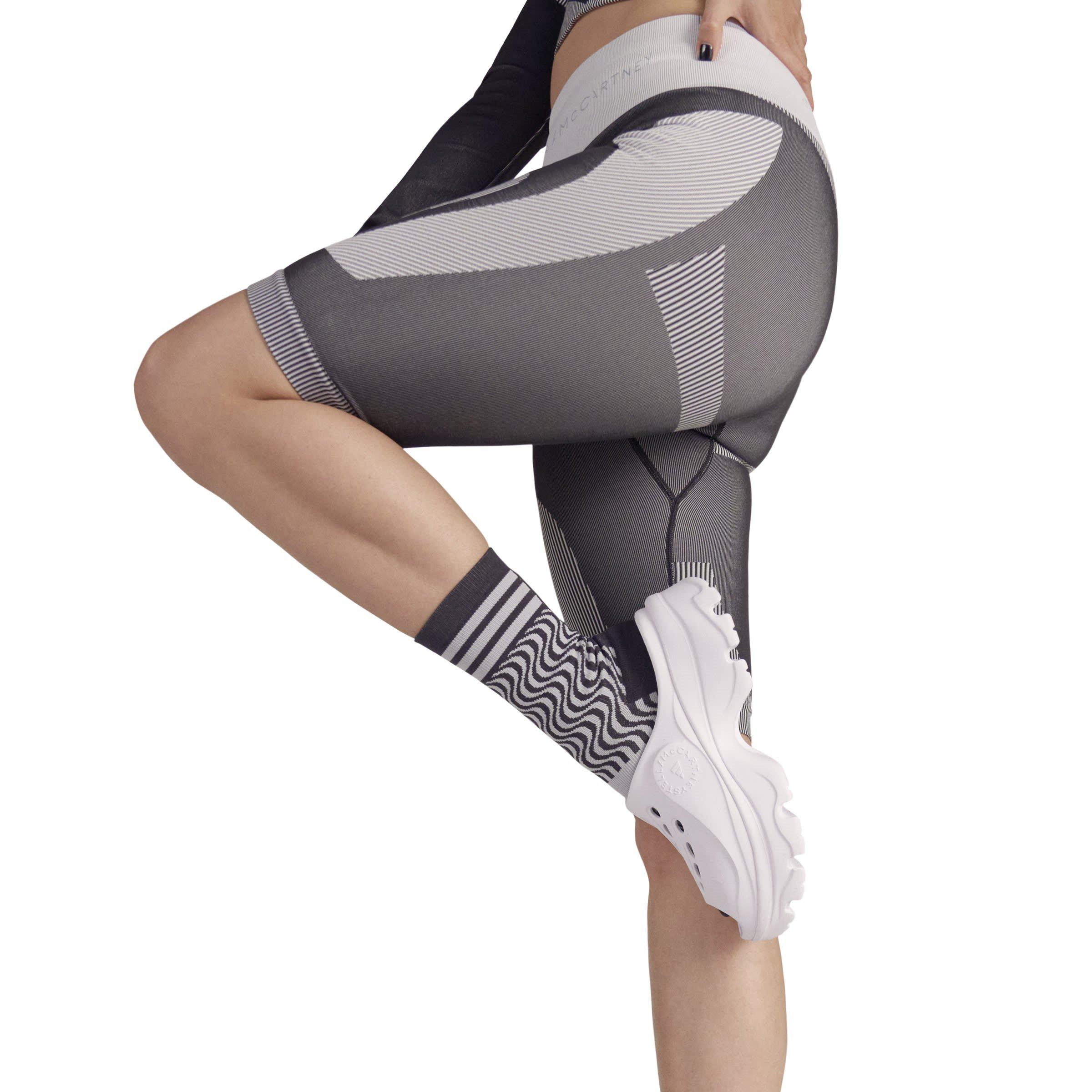 Black - adidas by Stella McCartney - Asymmetrical Cycling Leggings - 9