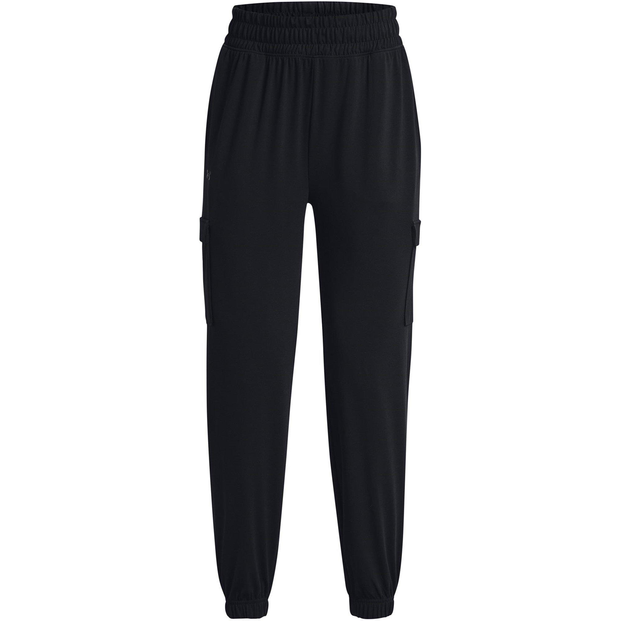 Black - Under Armour - Women's Cargo Performance Fleece Tracksuit Bottom - 1