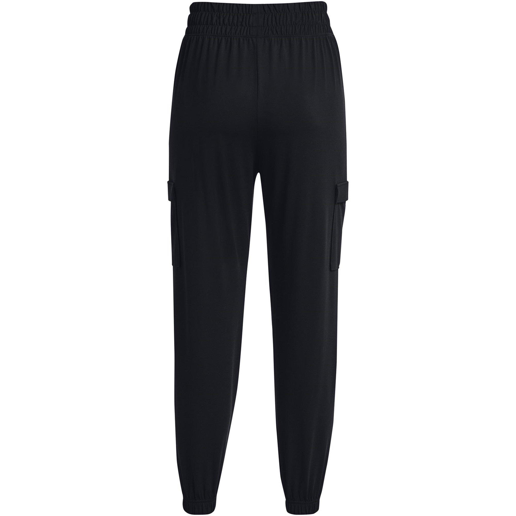 Black - Under Armour - Cargo Performance Fleece Tracksuit Bottom - 2