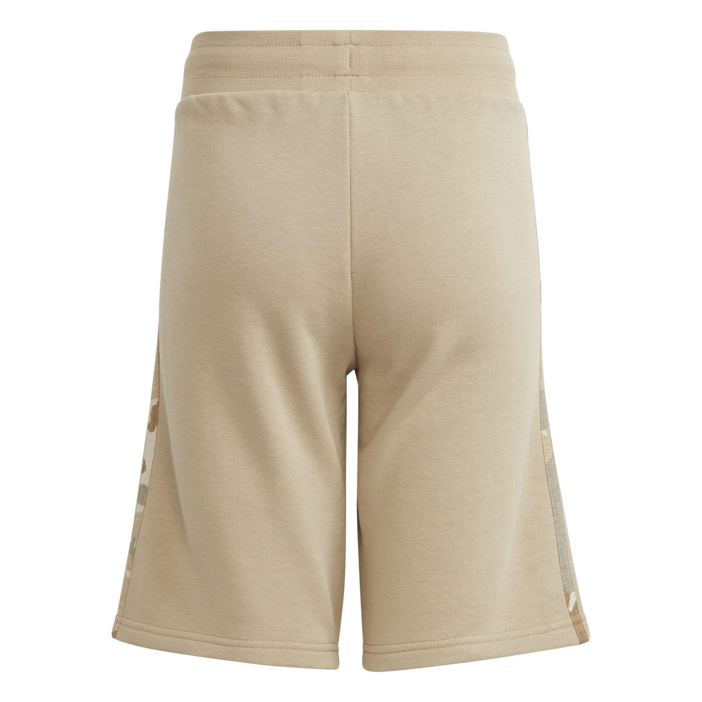 Beige - adidas Originals - Kids' Fleece Jogger Shorts - 2