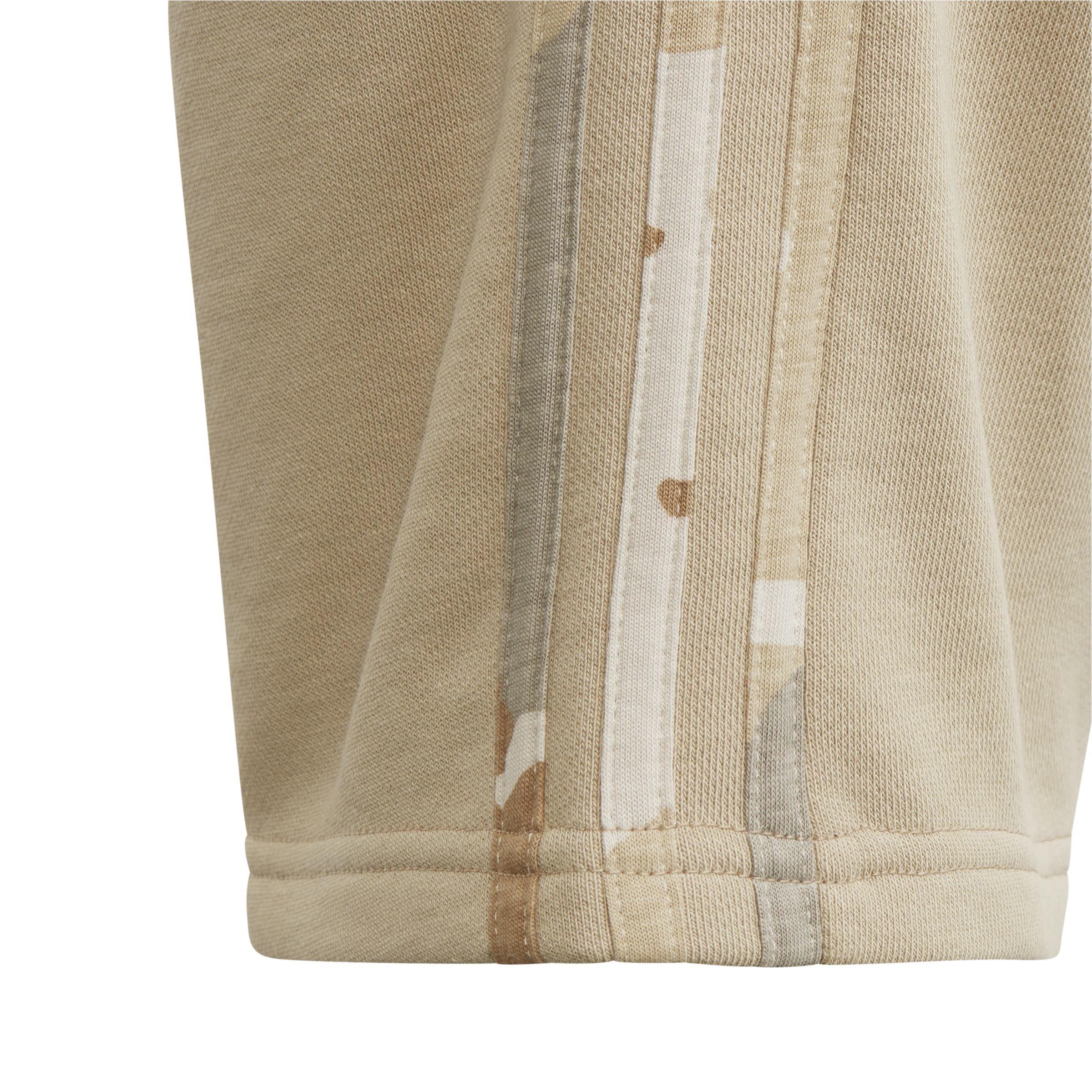 Beige - adidas Originals - Kids' Fleece Jogger Shorts - 5