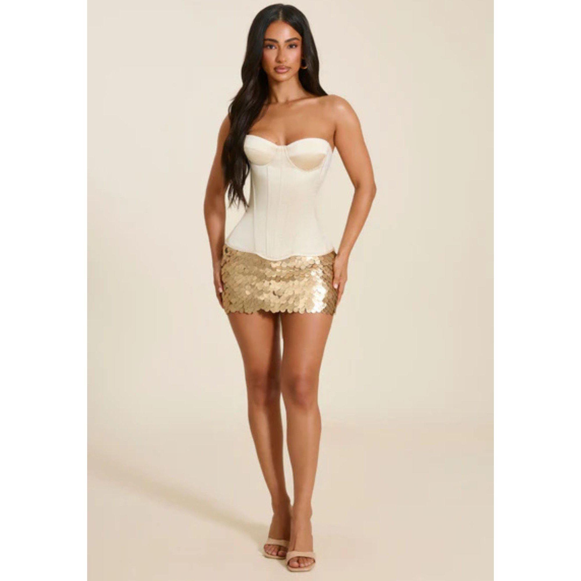 Cream - Mars The Label - MTL Bandeau Corset Ld64 - 1