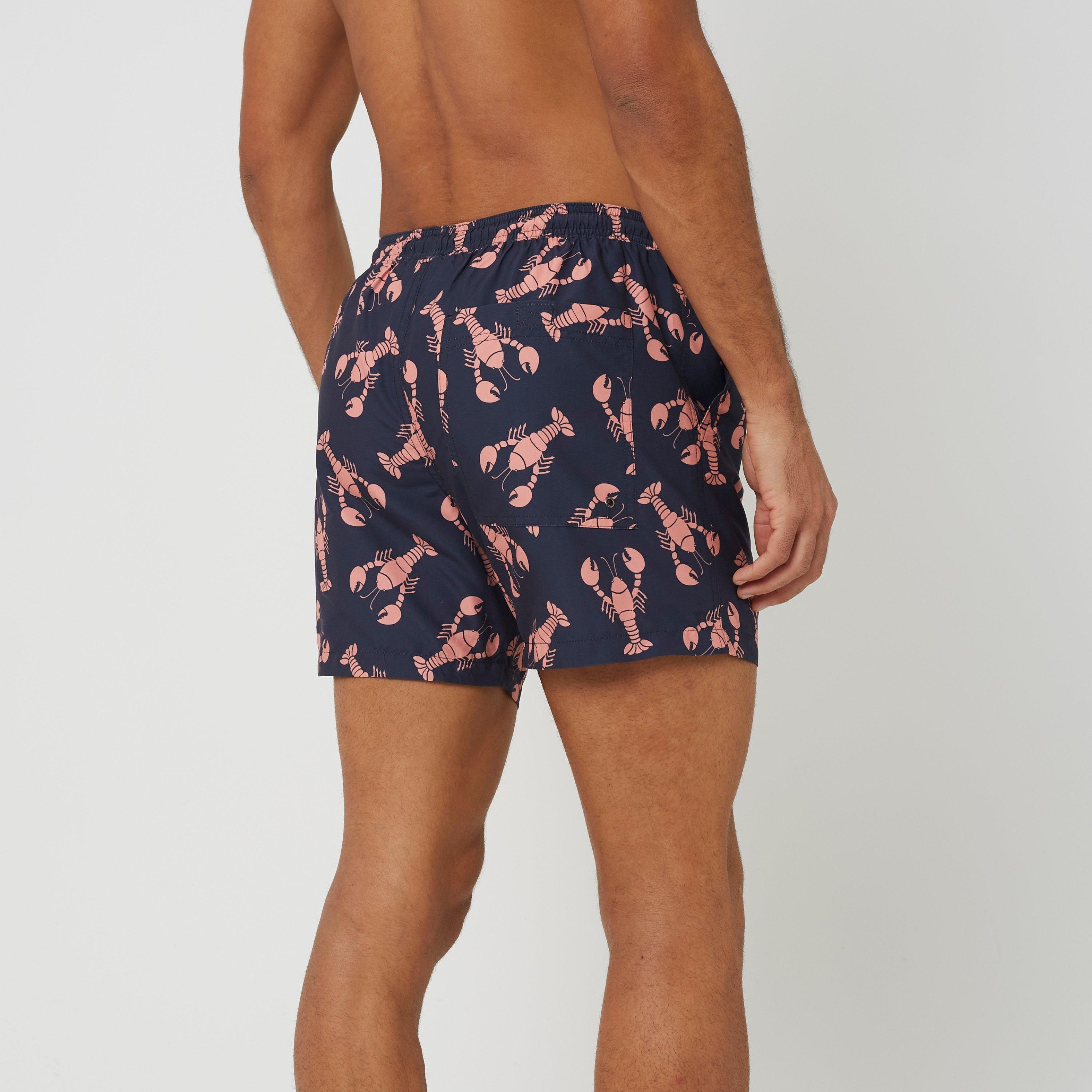 Navy/ Coral - Brave Soul - BS Lobster Printed S Sn63 - 2