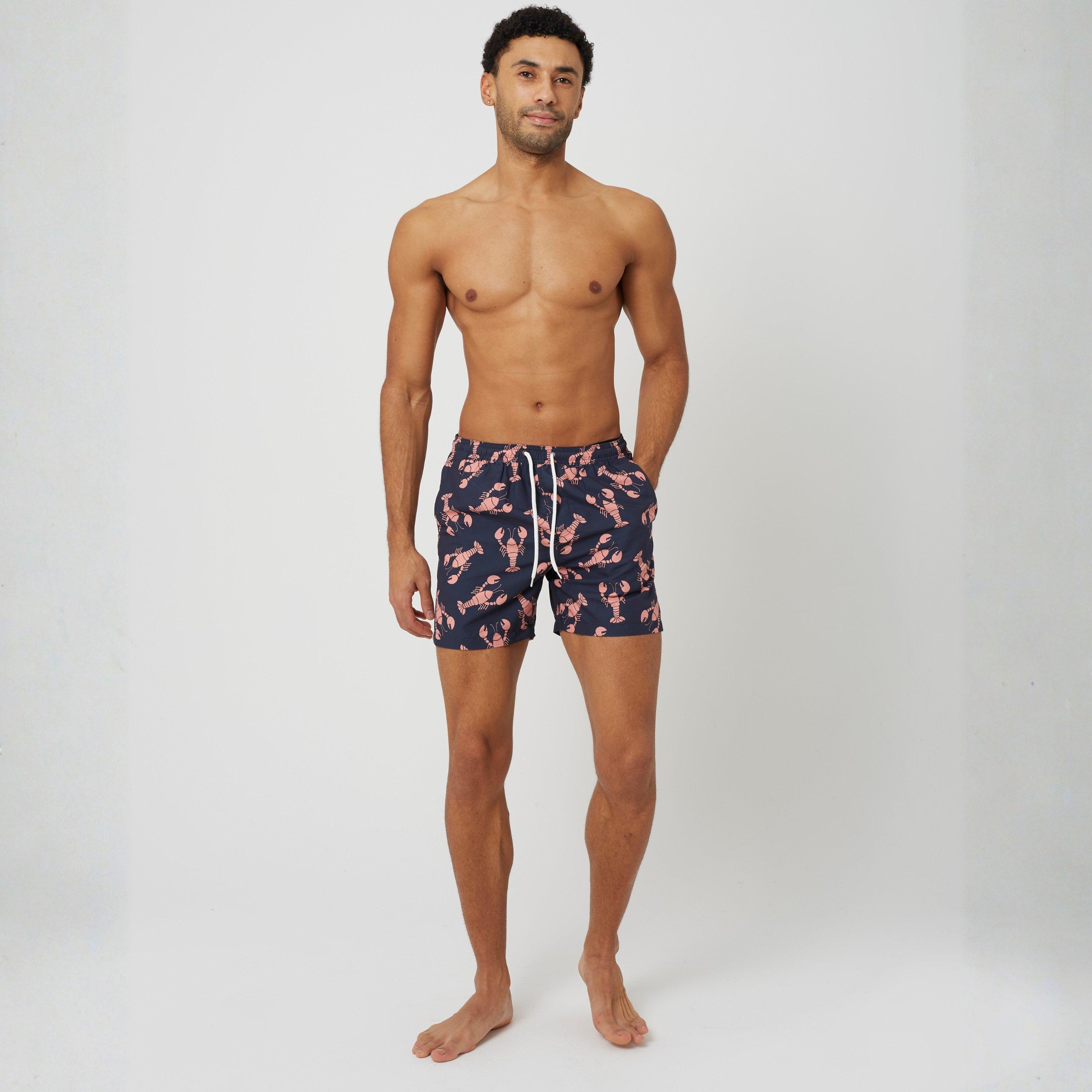 Navy/ Coral - Brave Soul - BS Lobster Printed S Sn63 - 4