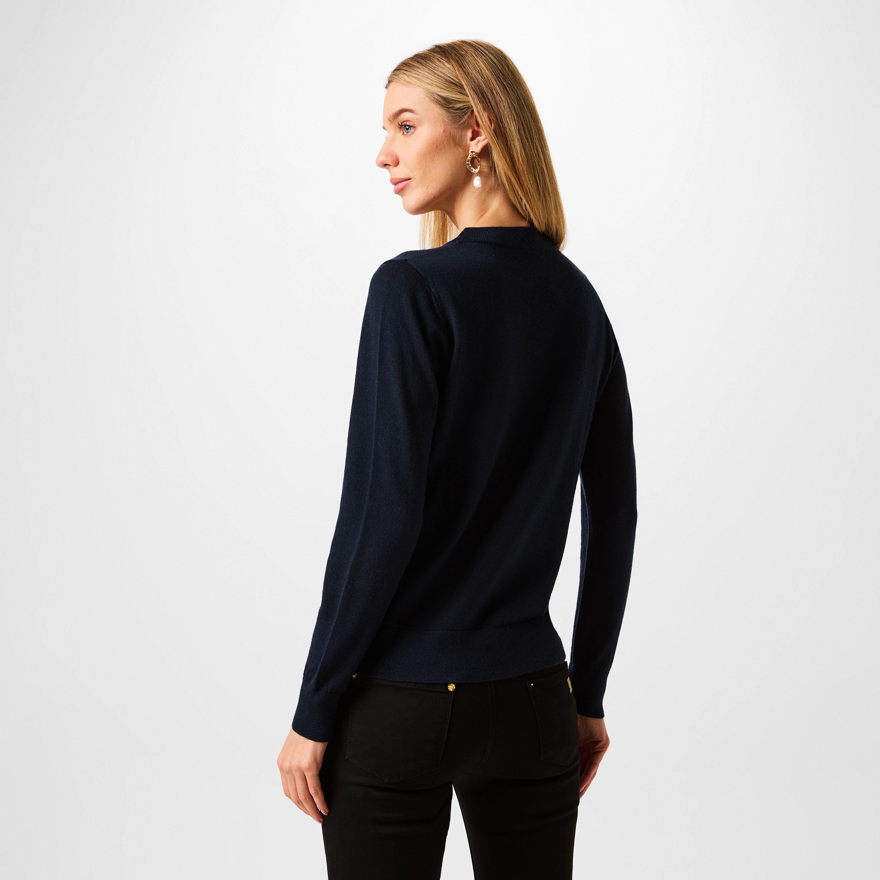 Azul marino - Biba - Biba Merino Logo Jumper - 2