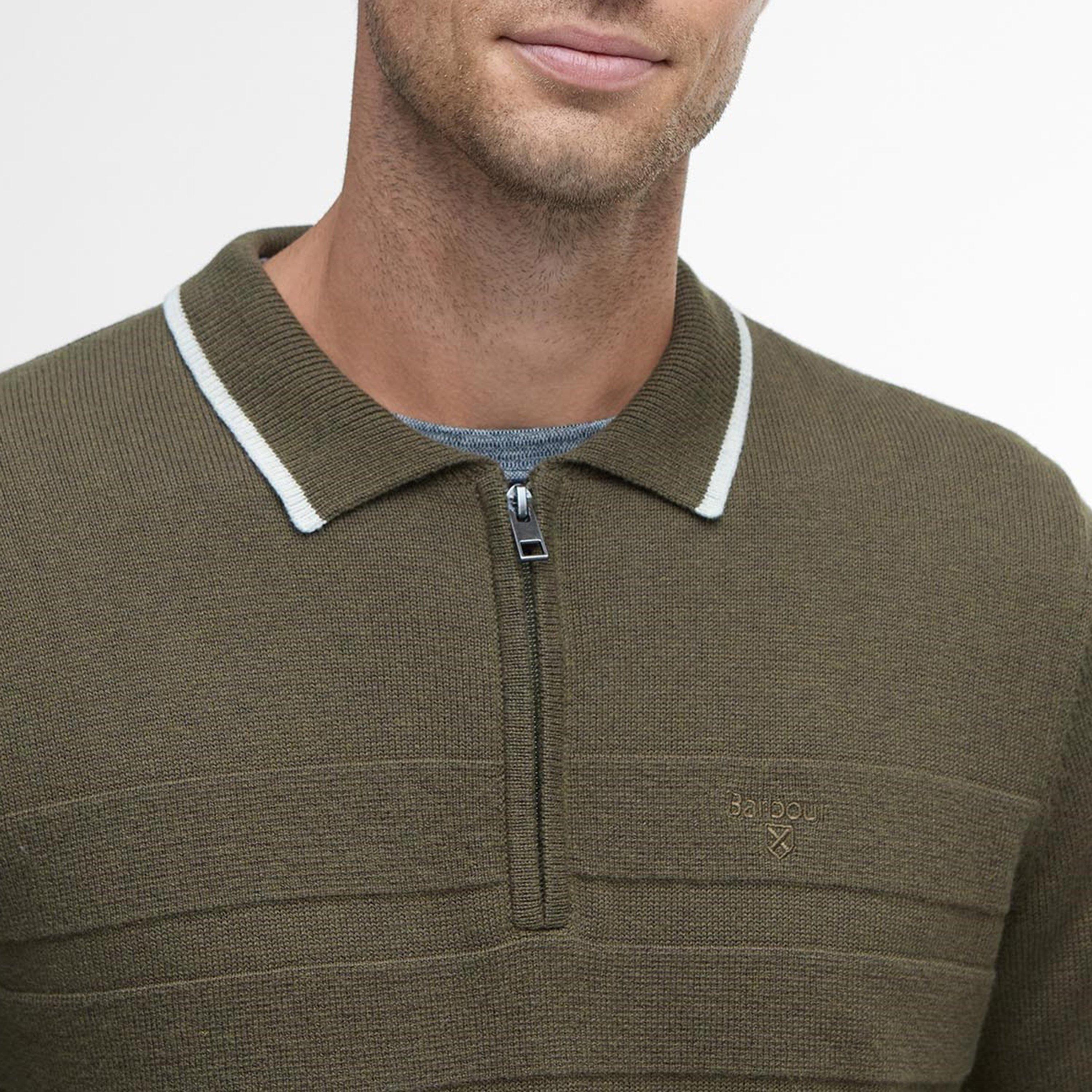 Mid Olive - Barbour - Mens Fenhill Polo Shirt - 4