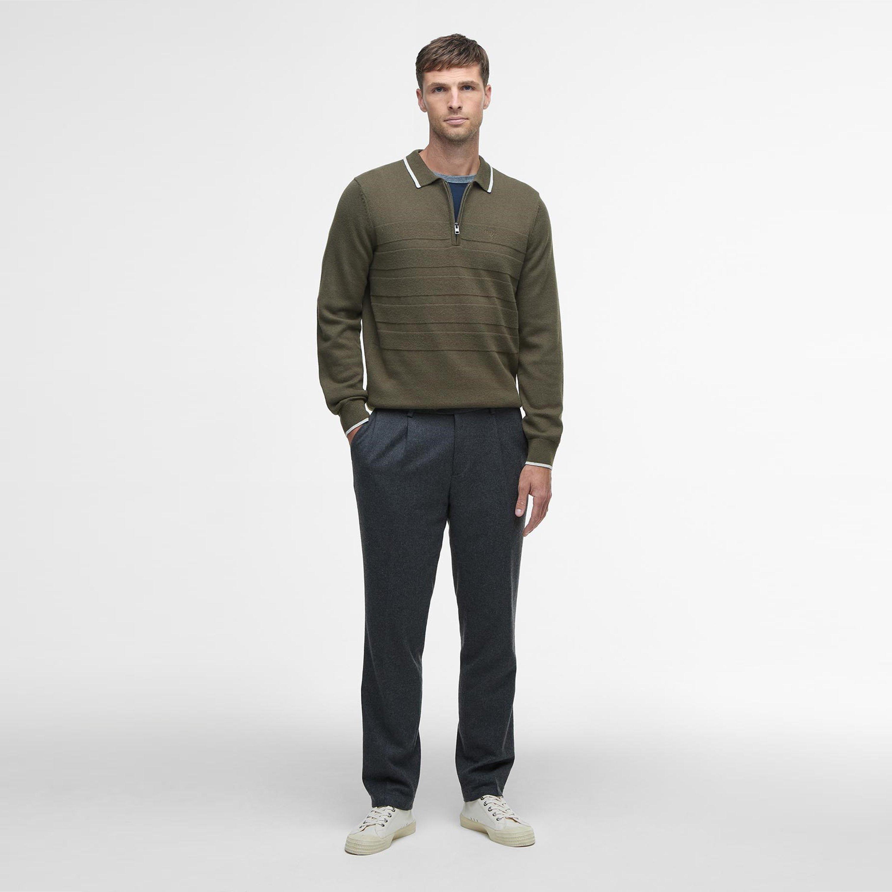 Mid Olive - Barbour - Mens Fenhill Polo Shirt - 5
