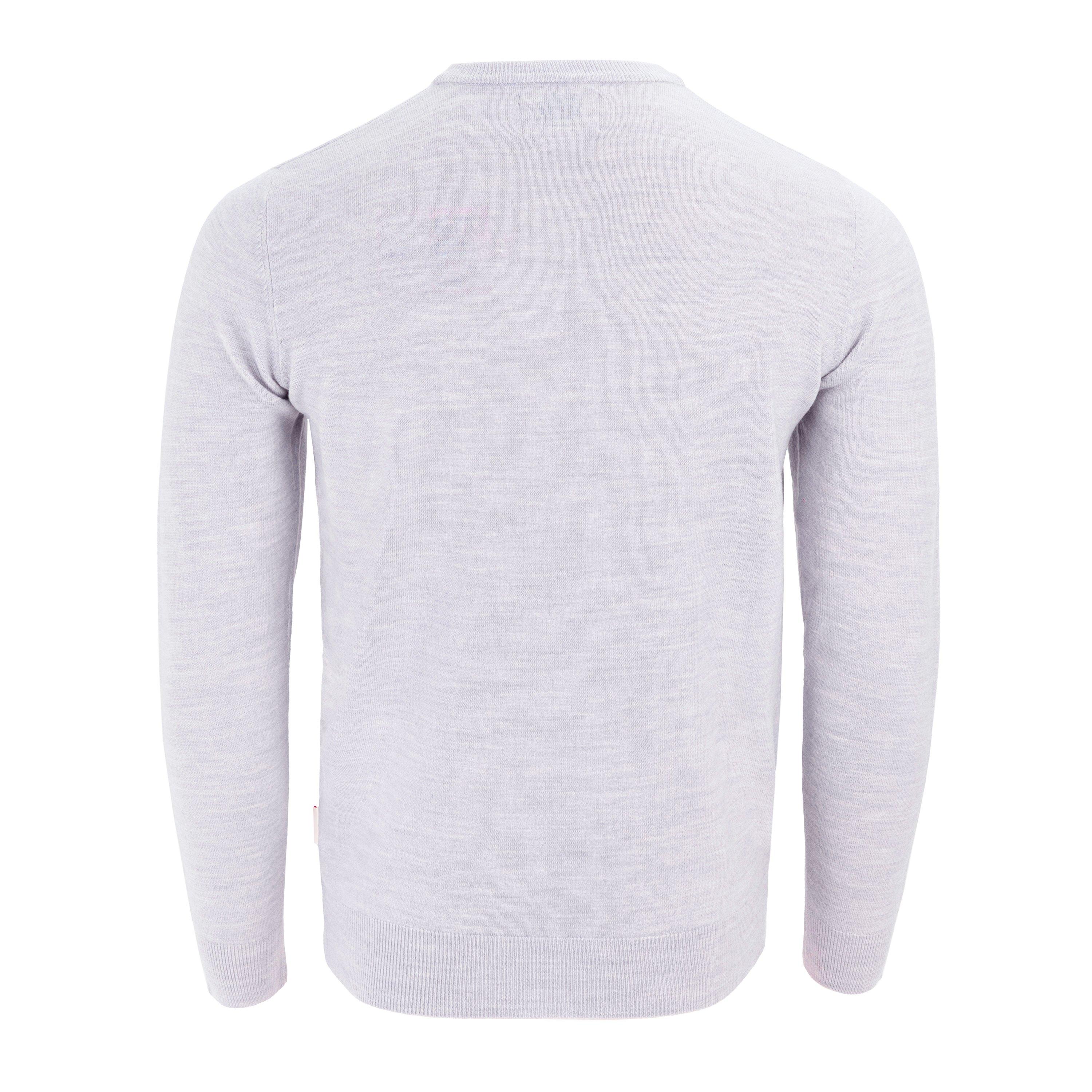 Light grey - Lee Cooper - Long sleeve V Neck Jumper - 2