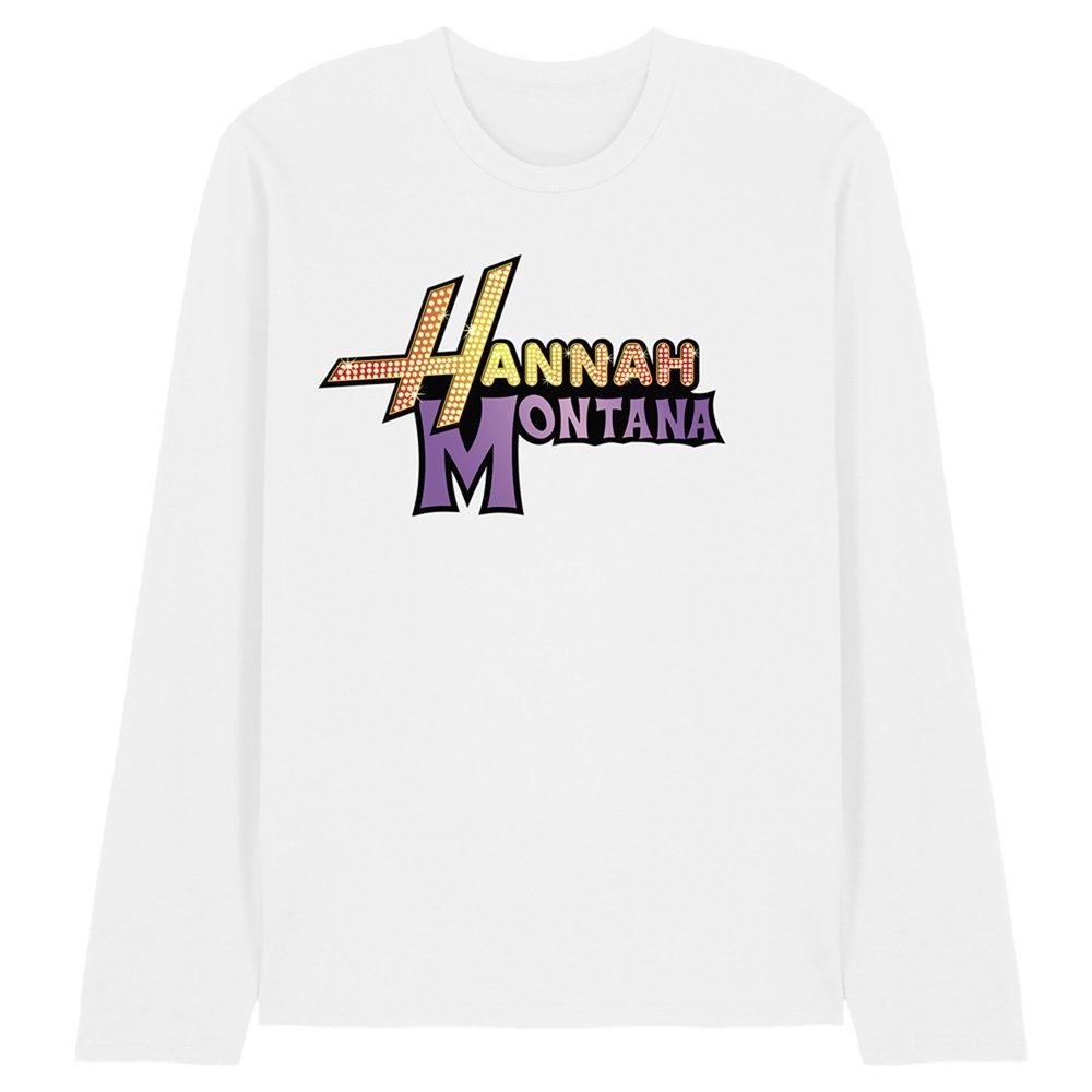 White - Disney - Camp Rock Hannah Montana Logo Long Sleeve T Shirt - 1