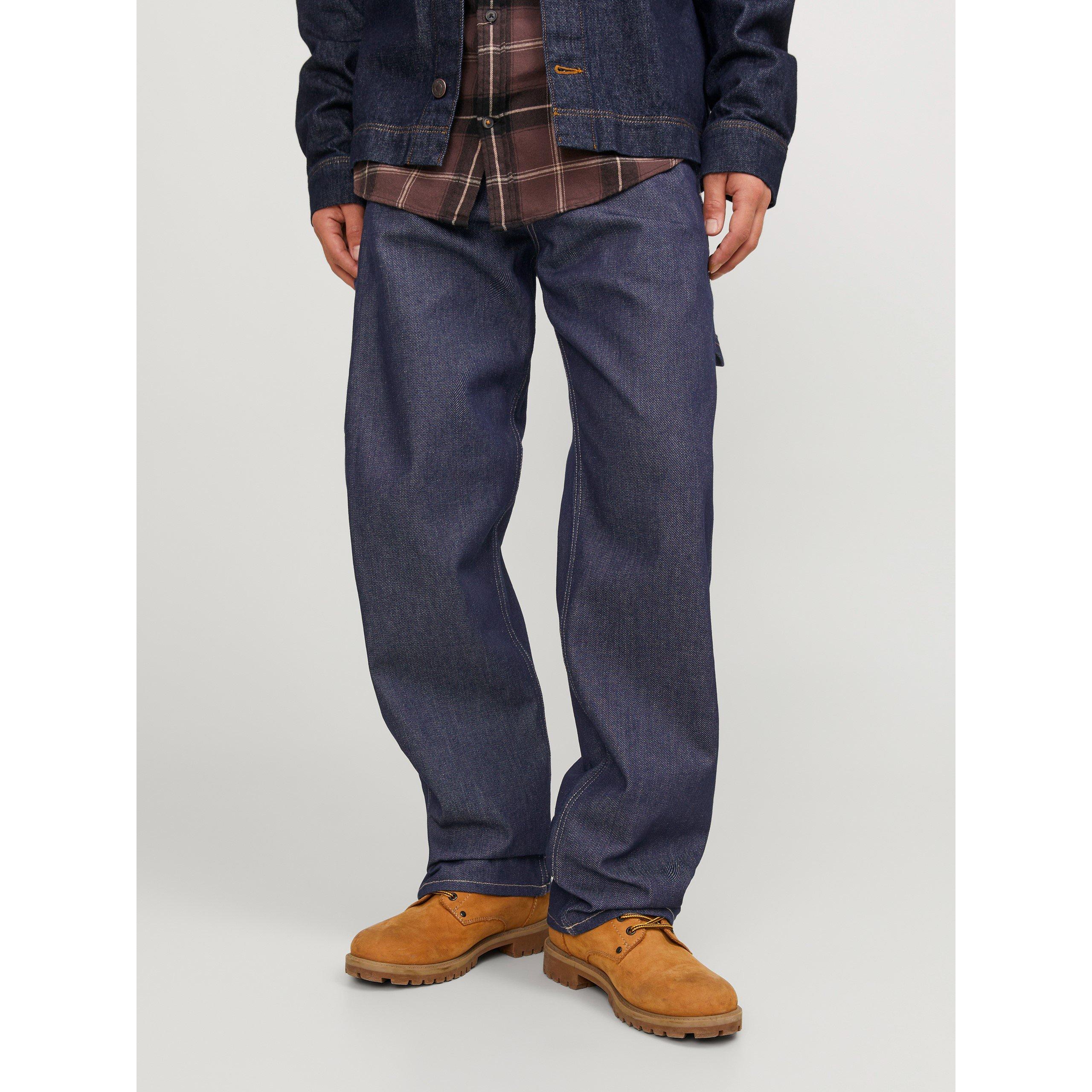 Blauwe Denim - Jack and Jones - Men's Carpenter Cargo Jeans - 1