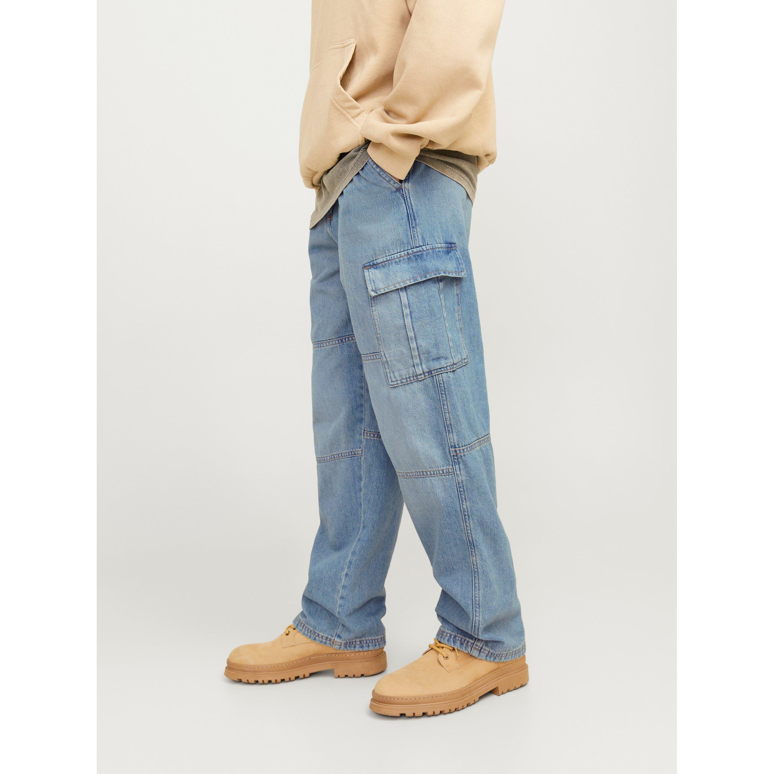 Blå Denim - Jack and Jones - Eddie Wide Leg Jeans - 4