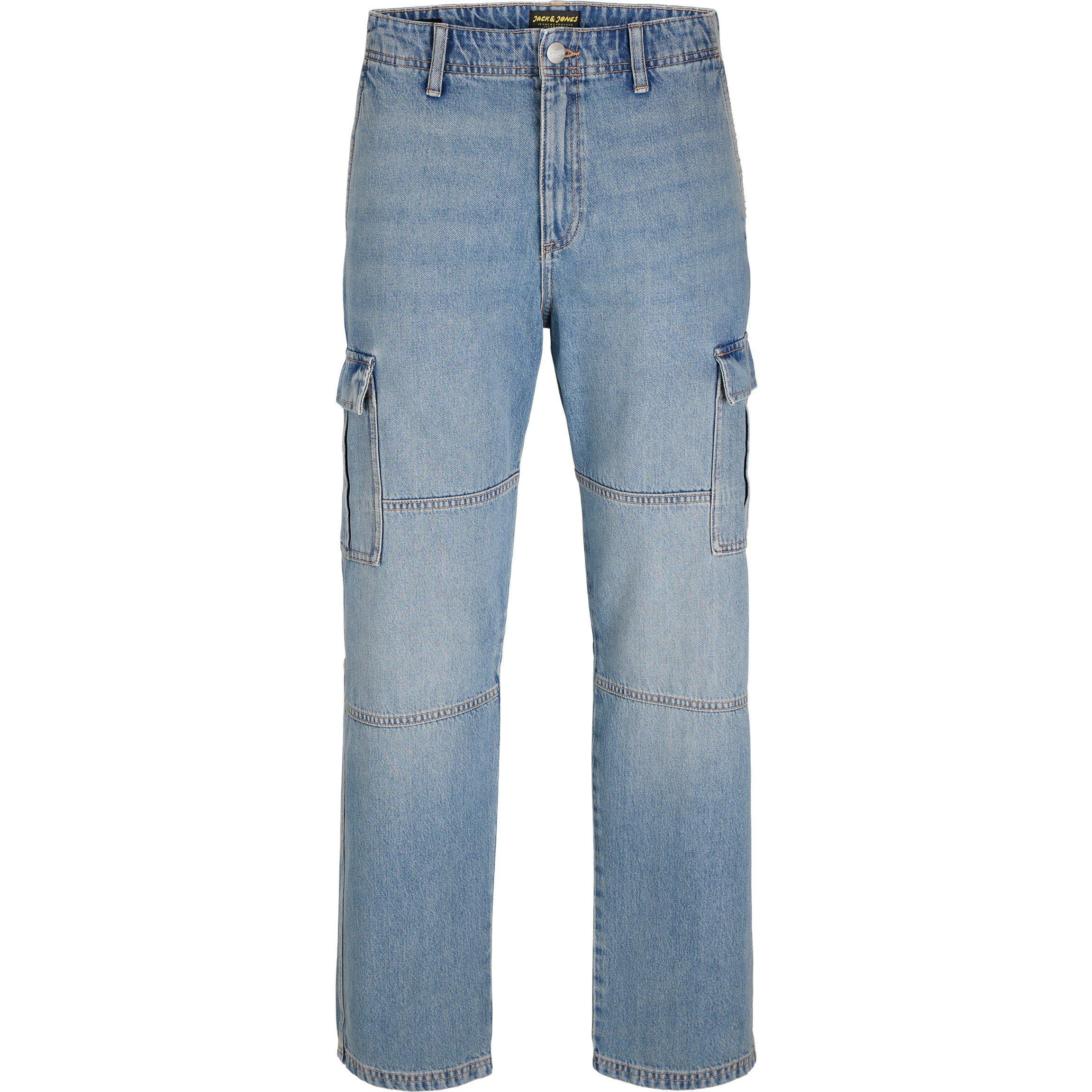 Blå Denim - Jack and Jones - Eddie Wide Leg Jeans - 6