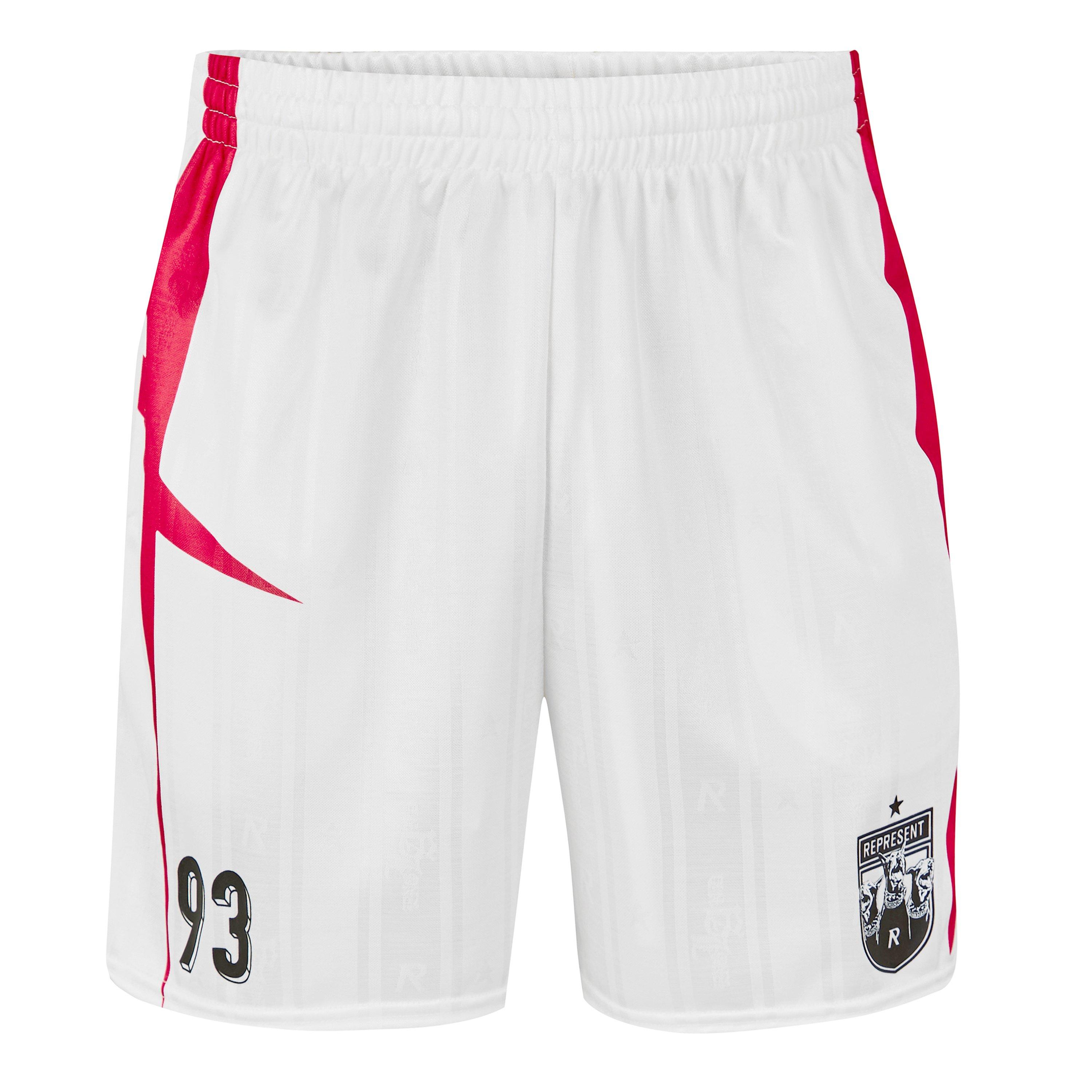 Represent Mens Spike Football Shorts - Flat White - M