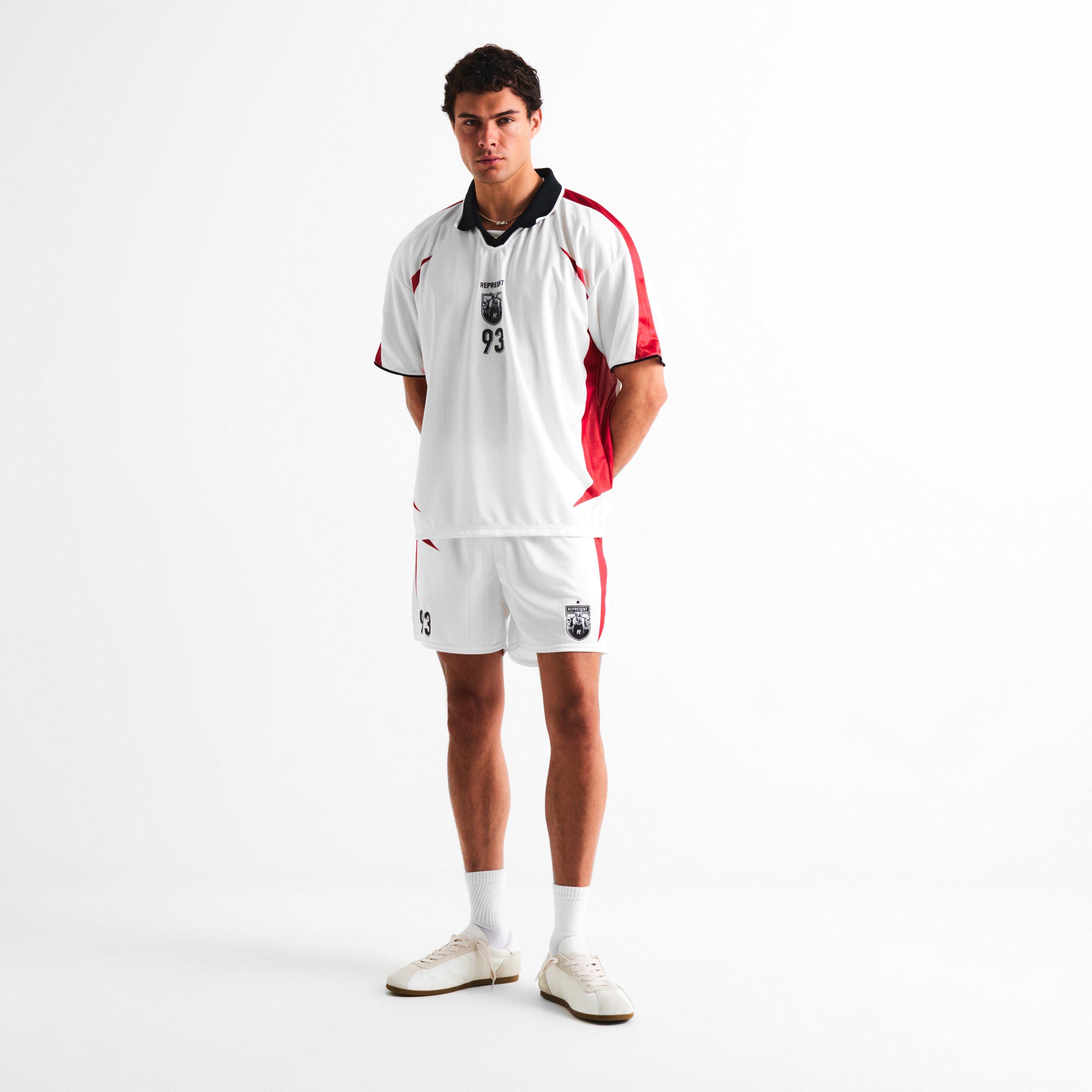 Flat White - Represent - Mens Spike Football Shorts - 6