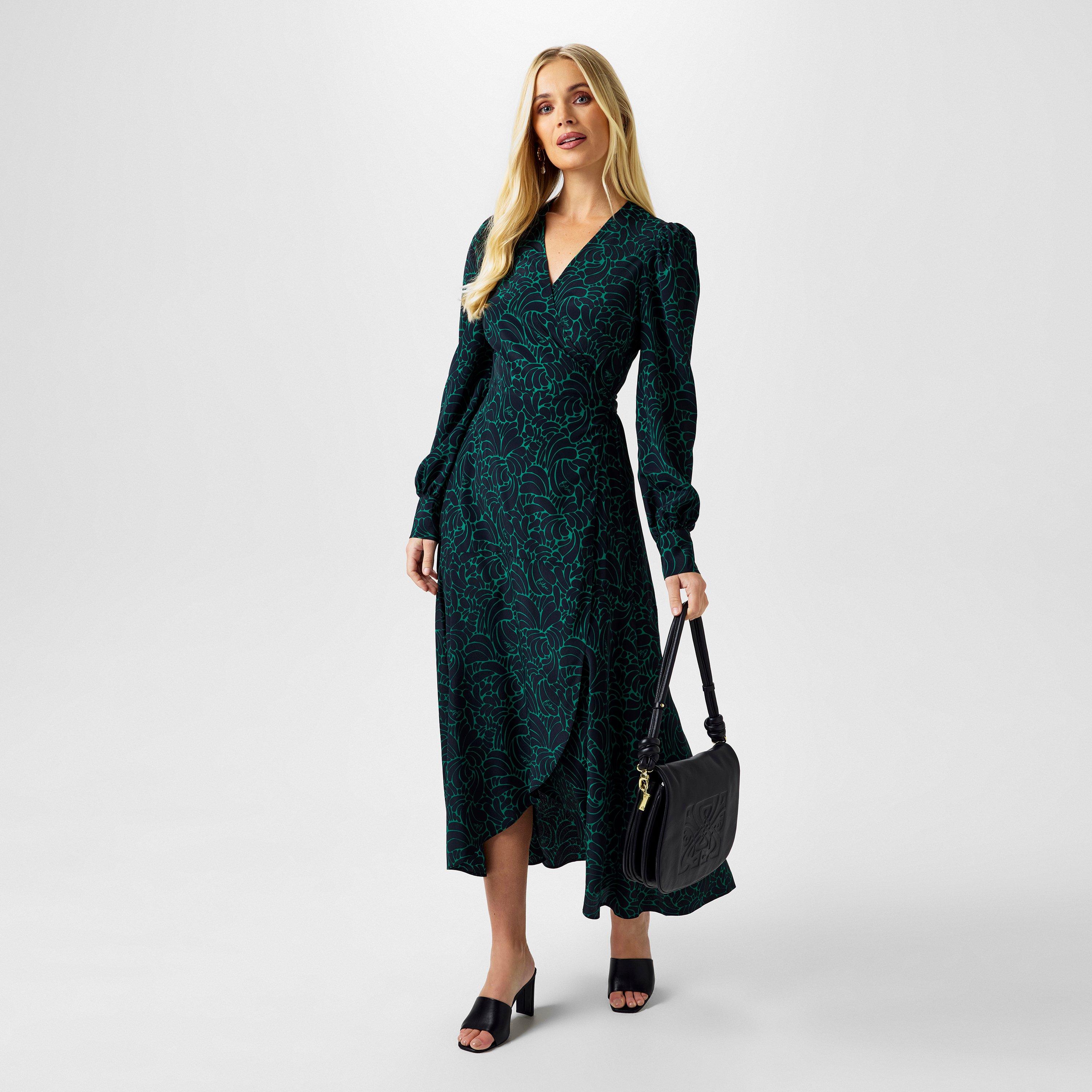 Biba Women's Archive Wrap Dress - Banana Print - 8 (XS)