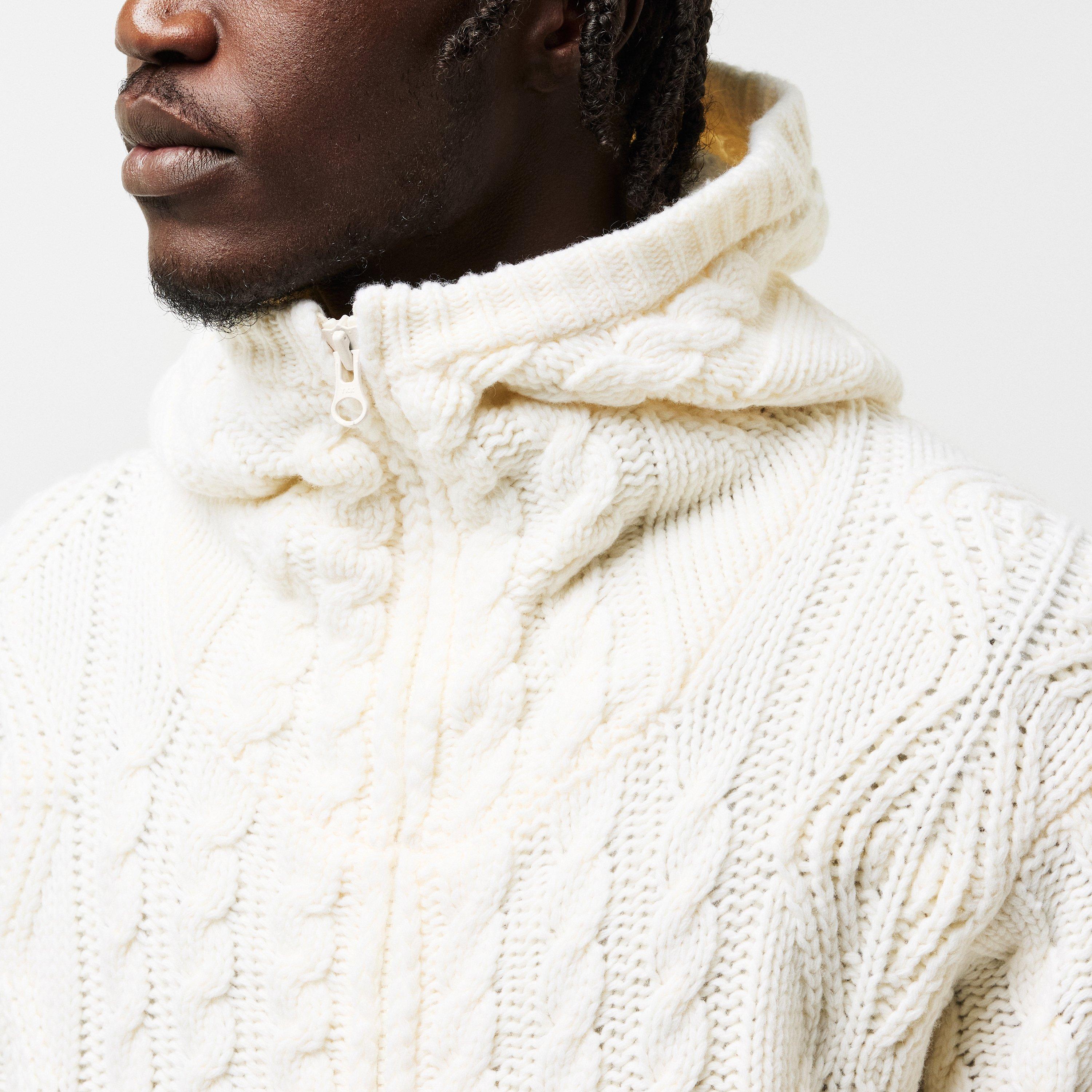 Gauze White 103 - CP Company - Men's Hooded Cardigan - 5