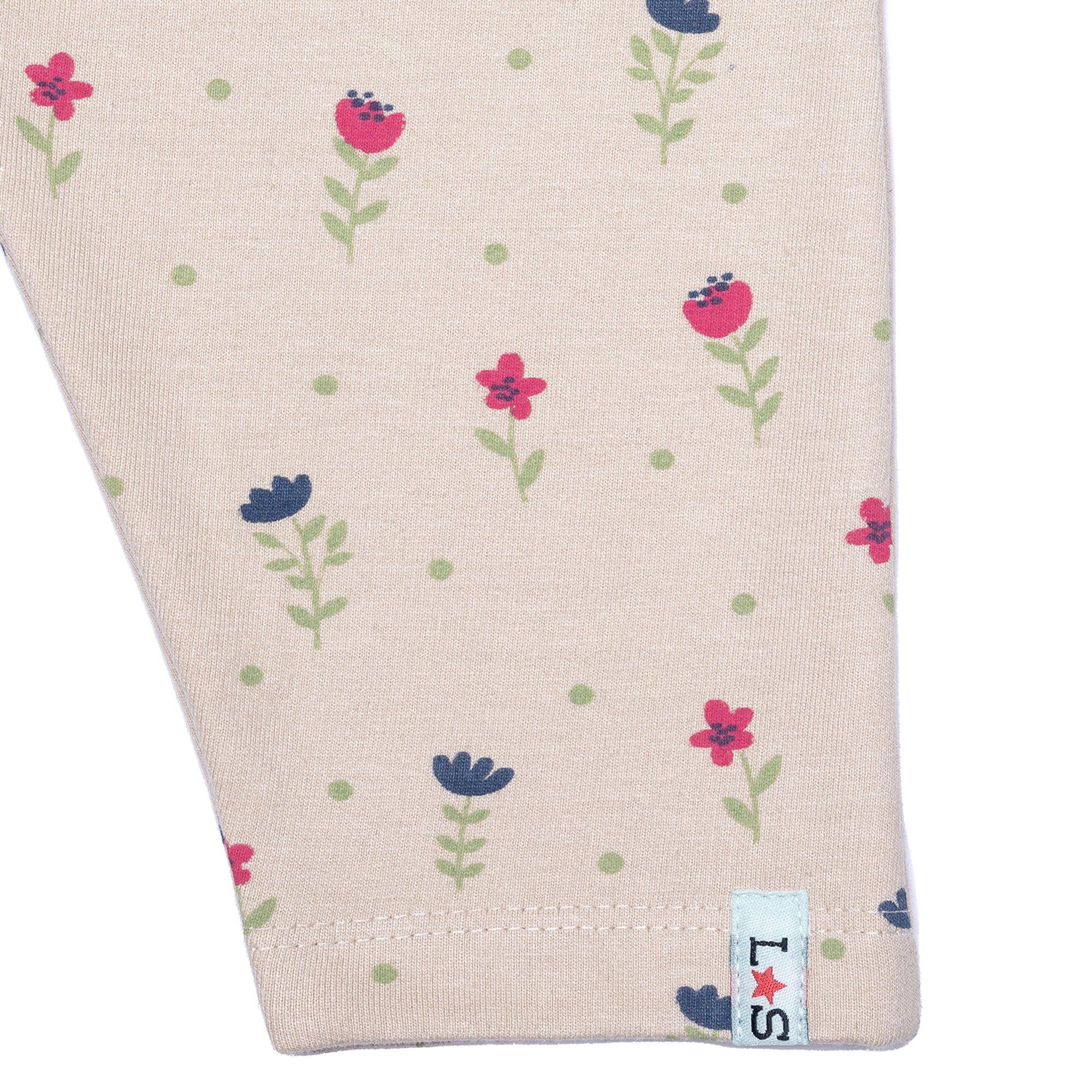 Roze - Lilly and Sid - Floral Closed Hem Fleece Joggers - 4