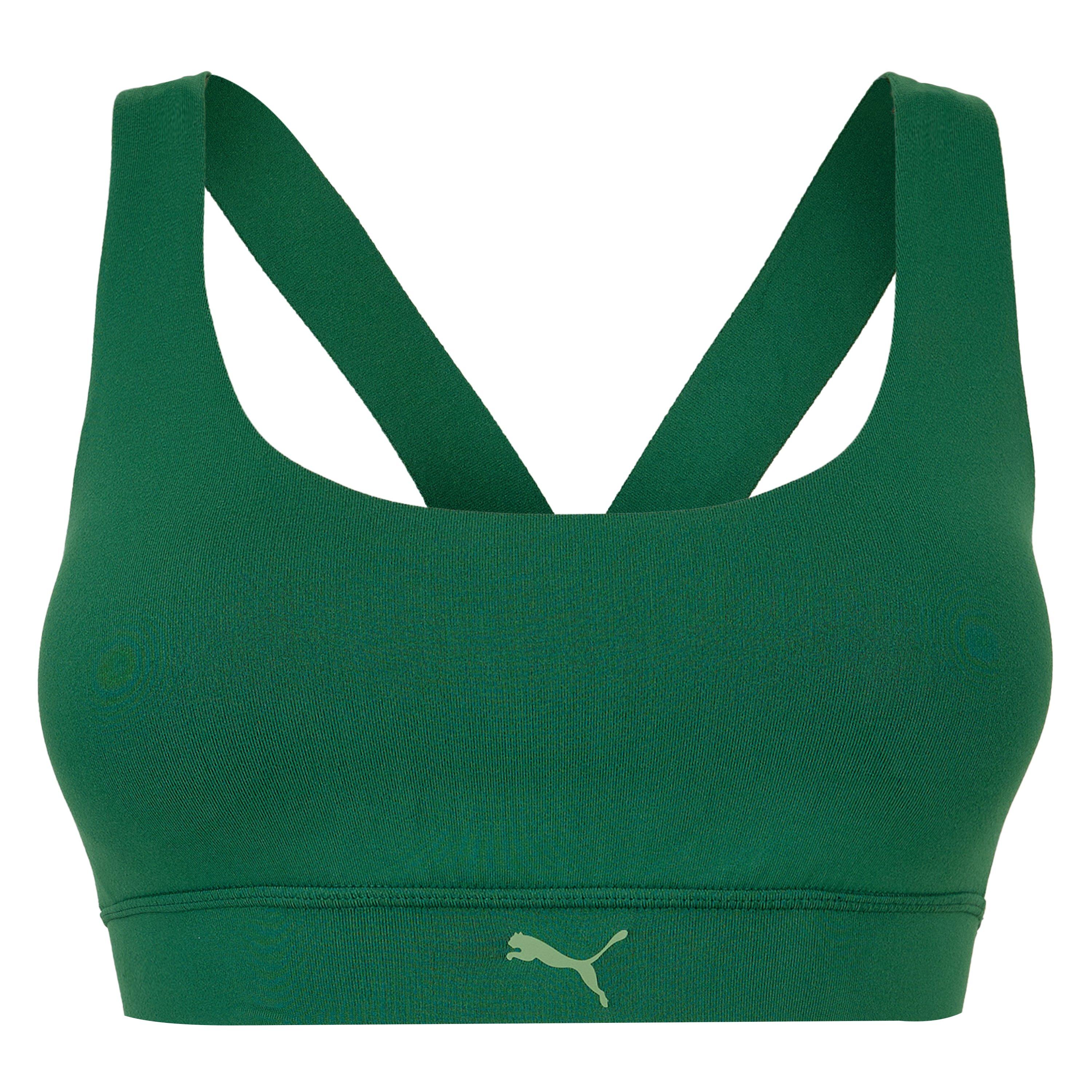 Puma Women's W Train Mid Impact Bra Medium Sports - Vine - 12 (M)
