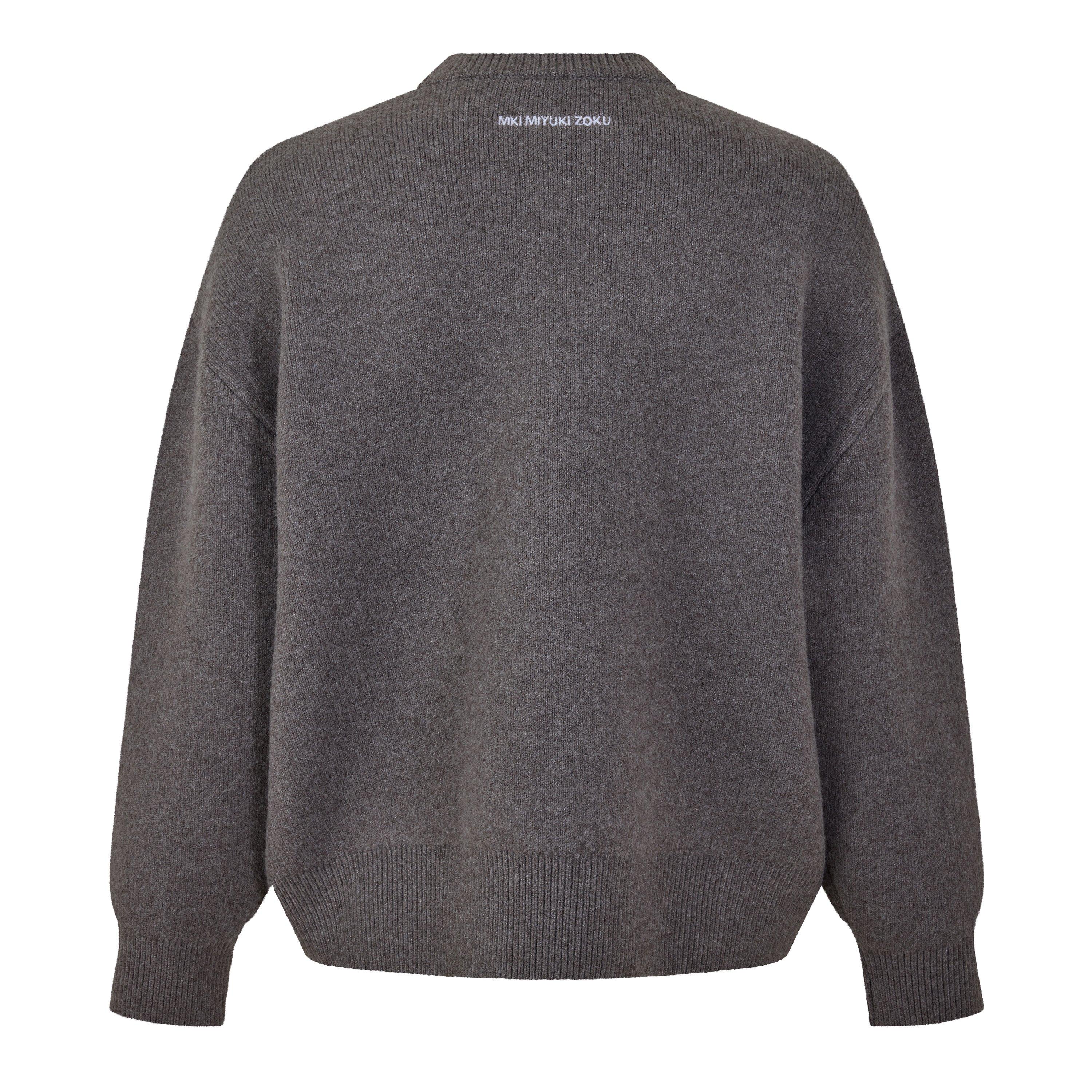 Brown - MKI MIYUKI ZOKU - MKI Double Knit Crew Sn64 - 2