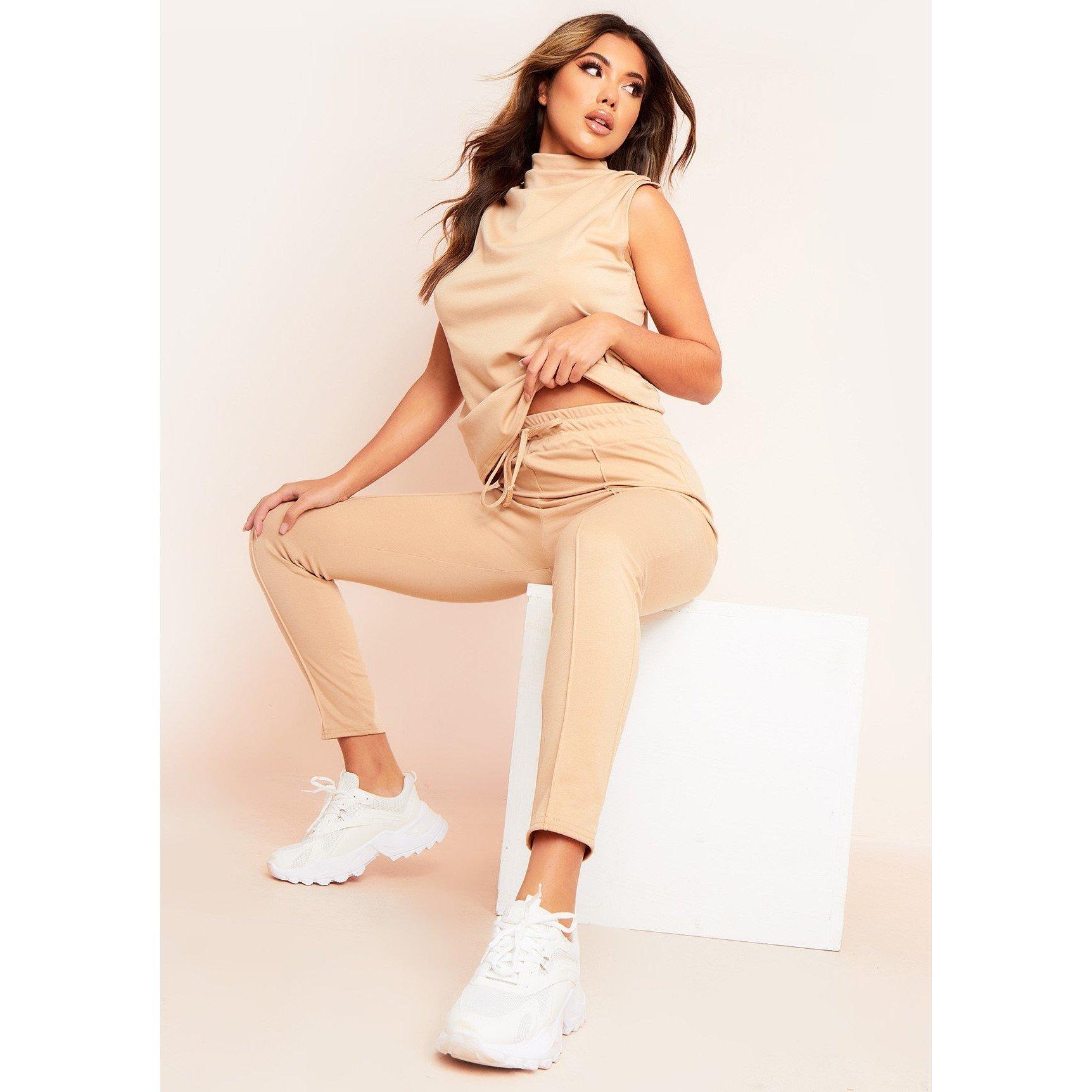 Missy Empire Women's Seam Detail Trousers - Beige - 4 (3XS)