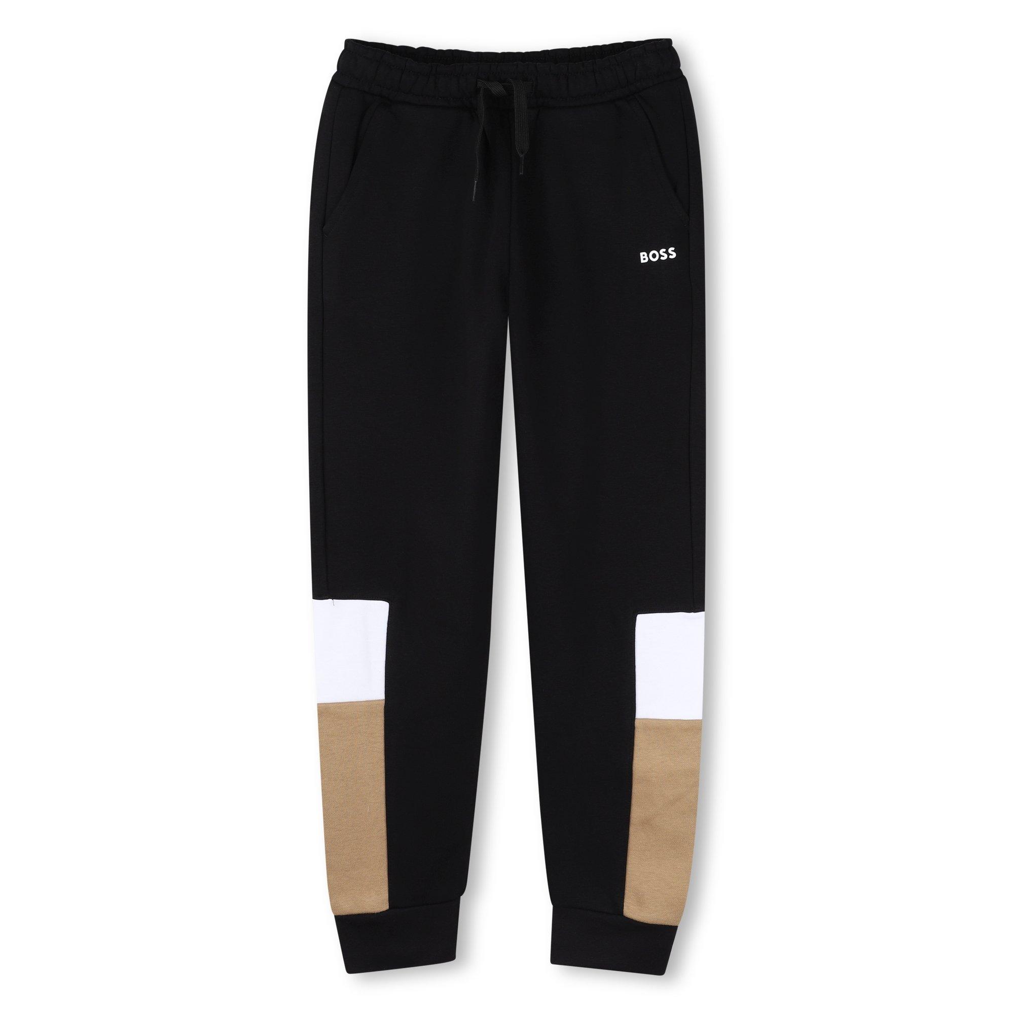 Boss  Kids' Closed Hem Fleece Joggers - Black - 5Y