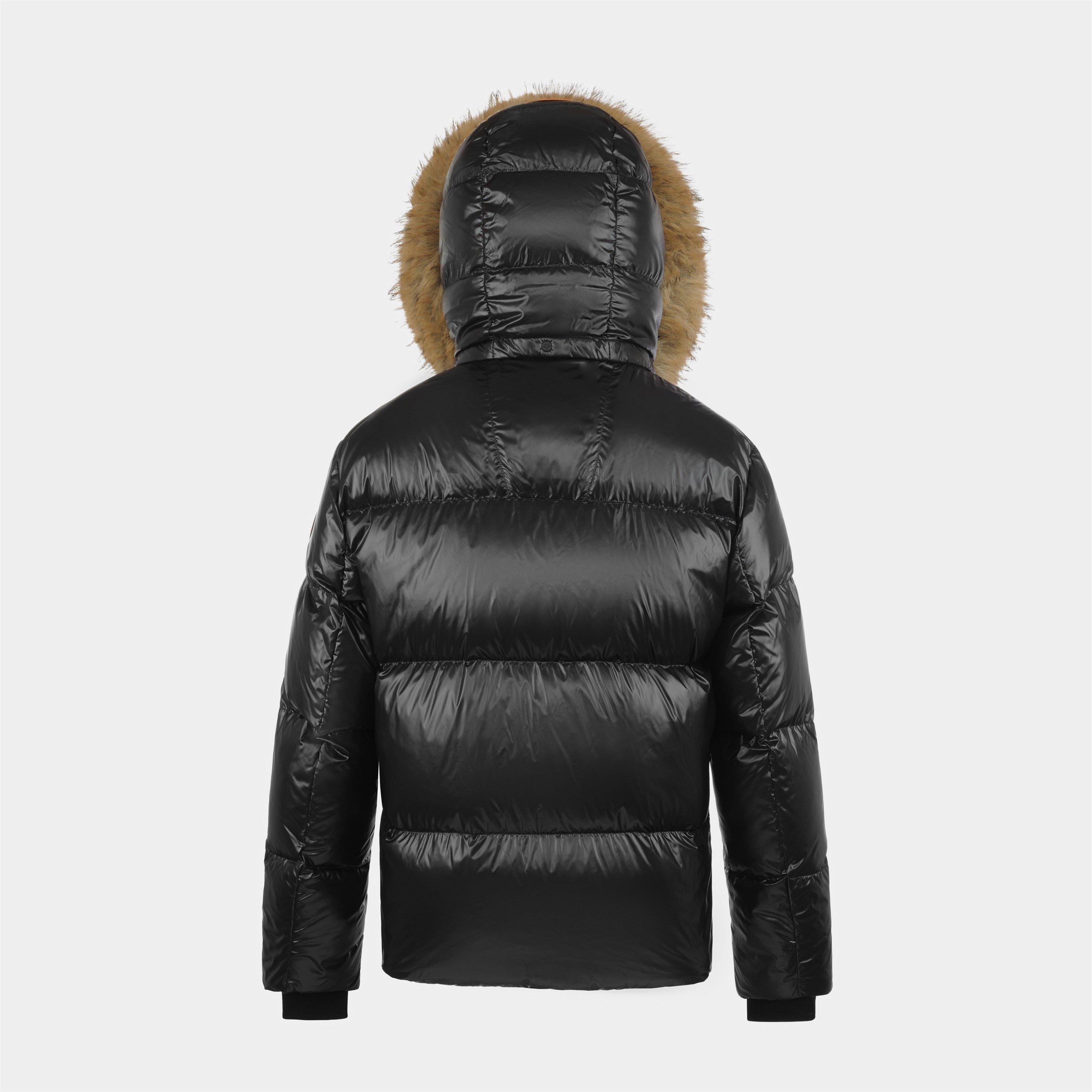 Black - Arctic Army - Women's Puffer OG Hooded Long Sleeve Short Puffer Jacket - 2
