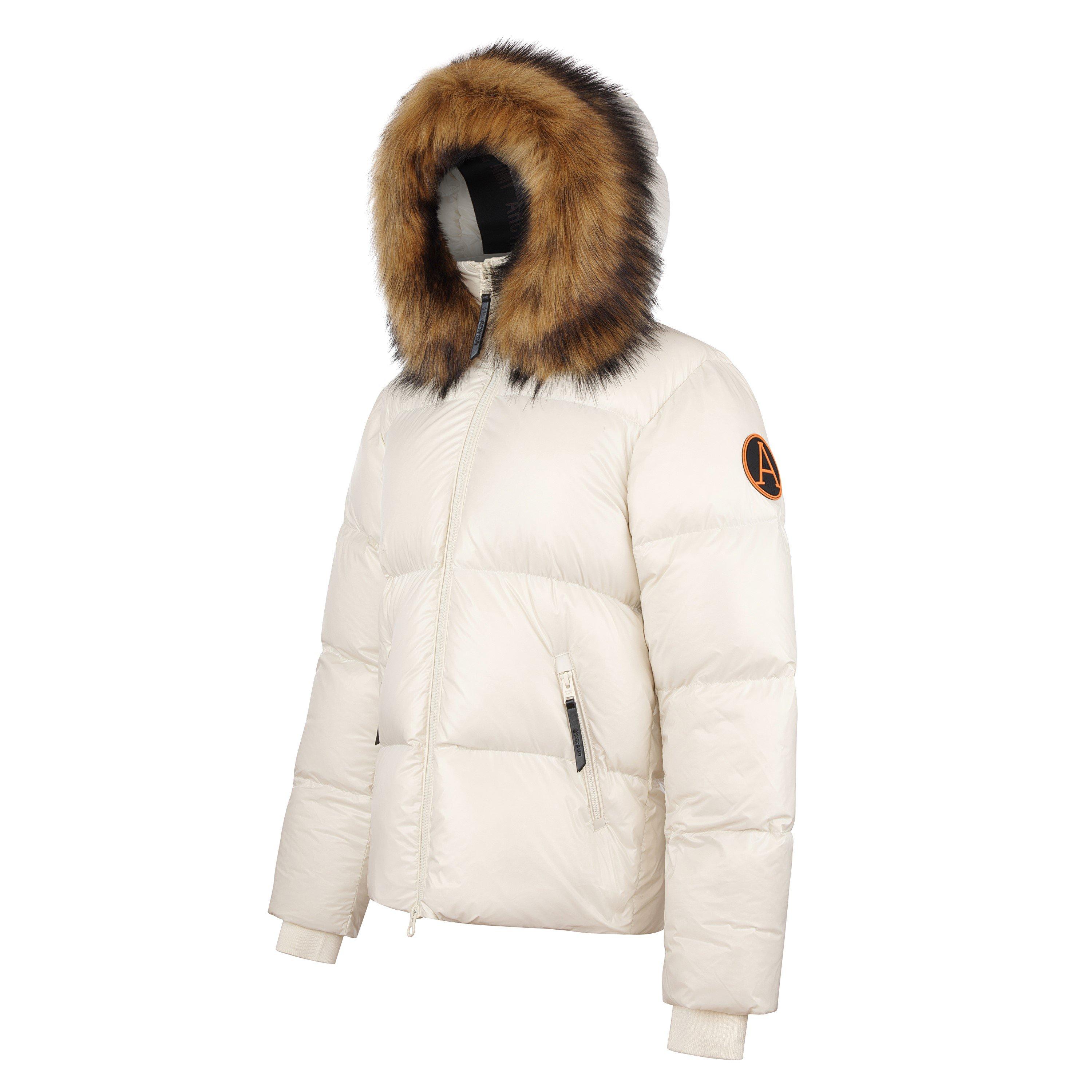Cream - Arctic Army - Women's Puffer OG Hooded Long Sleeve Short Puffer Jacket - 8