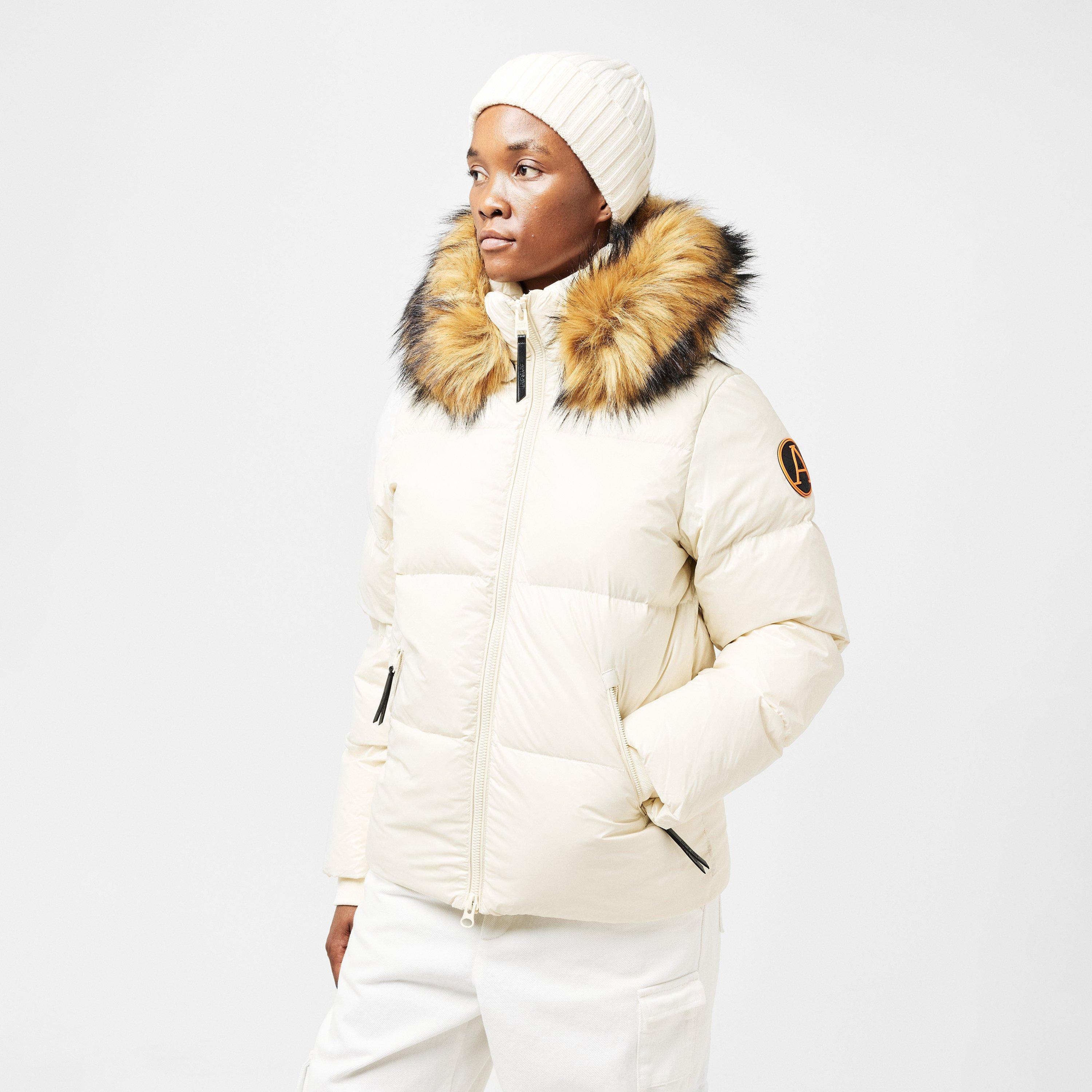 Cream - Arctic Army - Women's Puffer OG Hooded Long Sleeve Short Puffer Jacket - 3