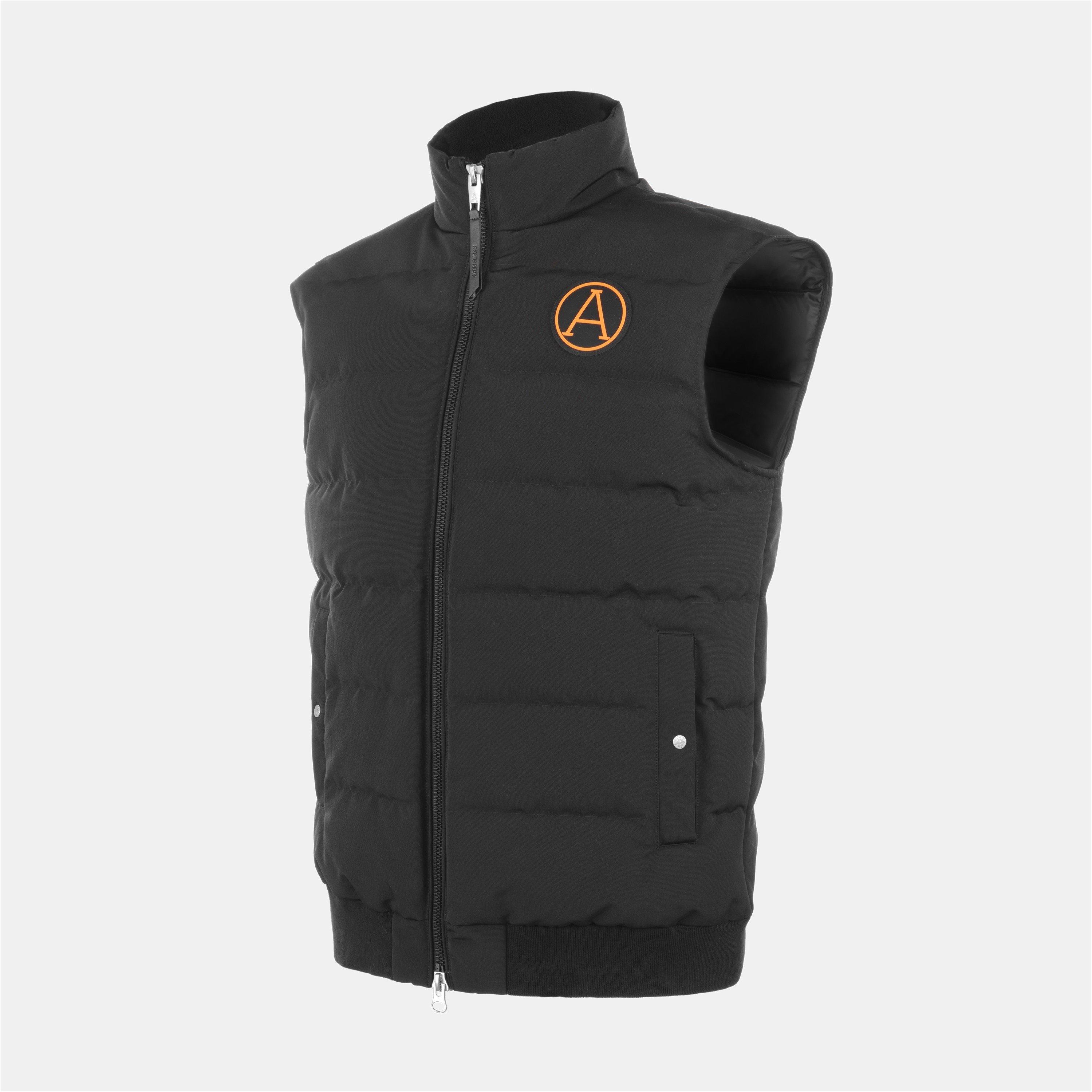 Black - Arctic Army - Men's Muskox Baffle Stitched Stand Collar Gilet - 5