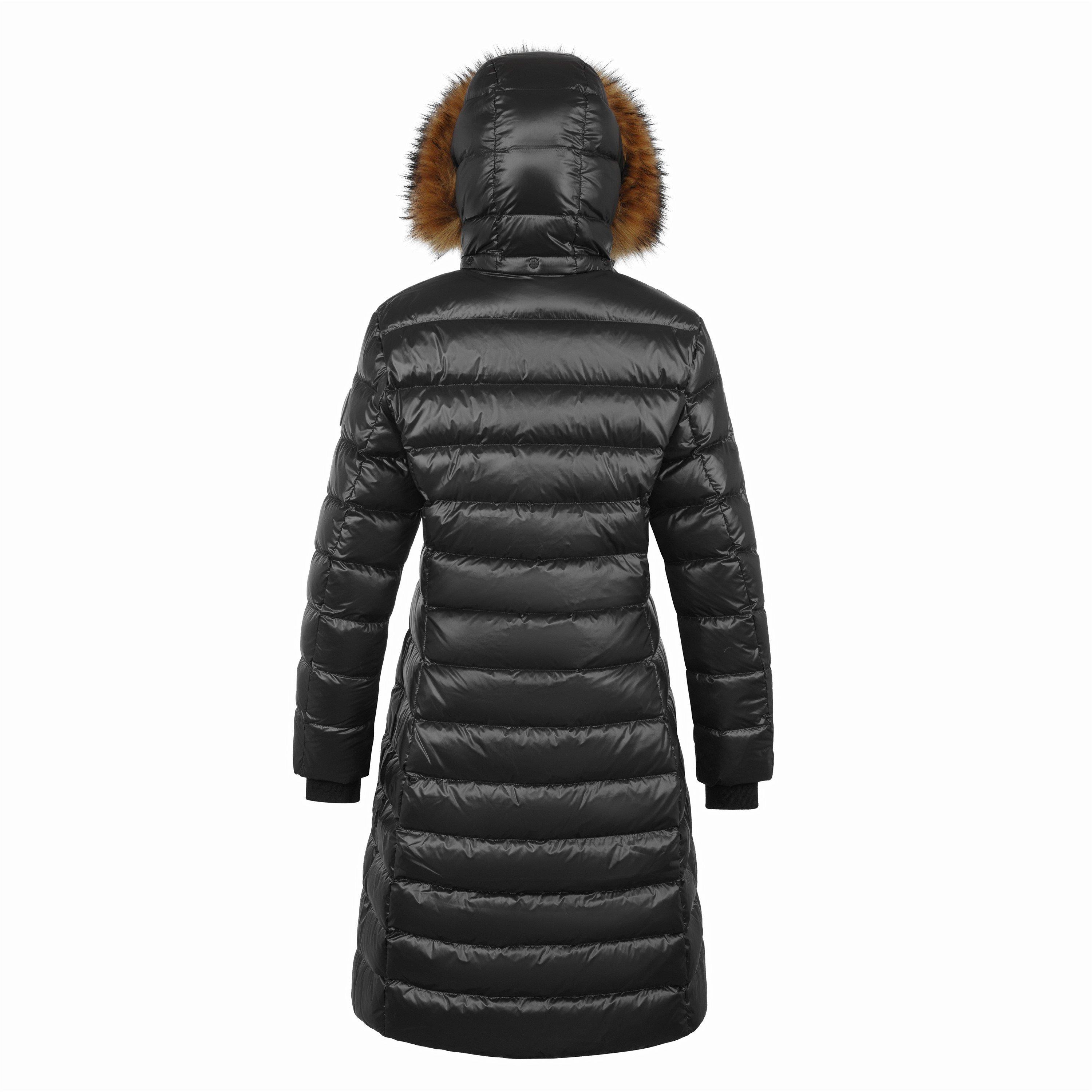 Arctic Army Women's Arctic Long Puffer Jacket, Down Insulation