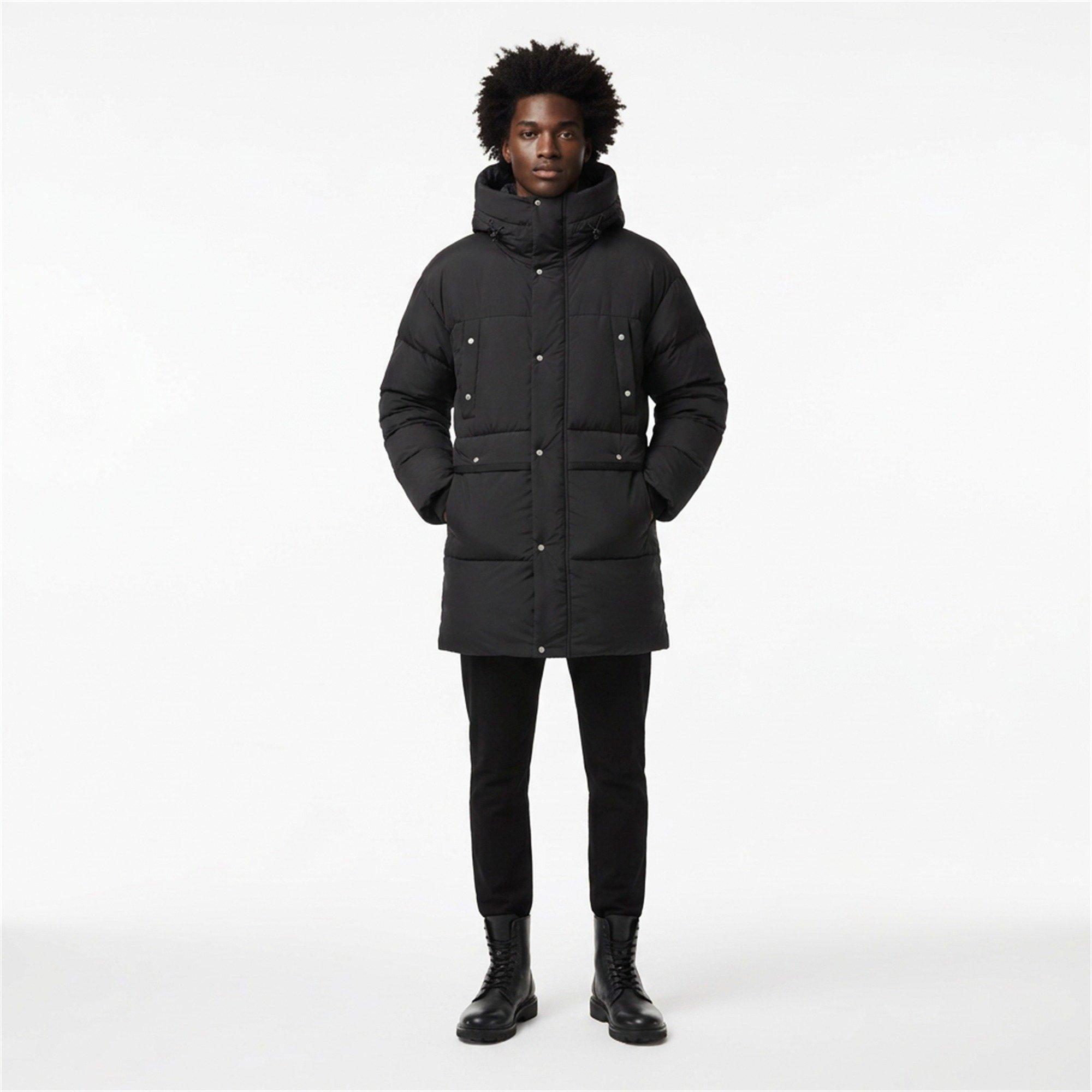 Schwarz - Arctic Army - Men's Orca Down Long Puffer Jacket - 7