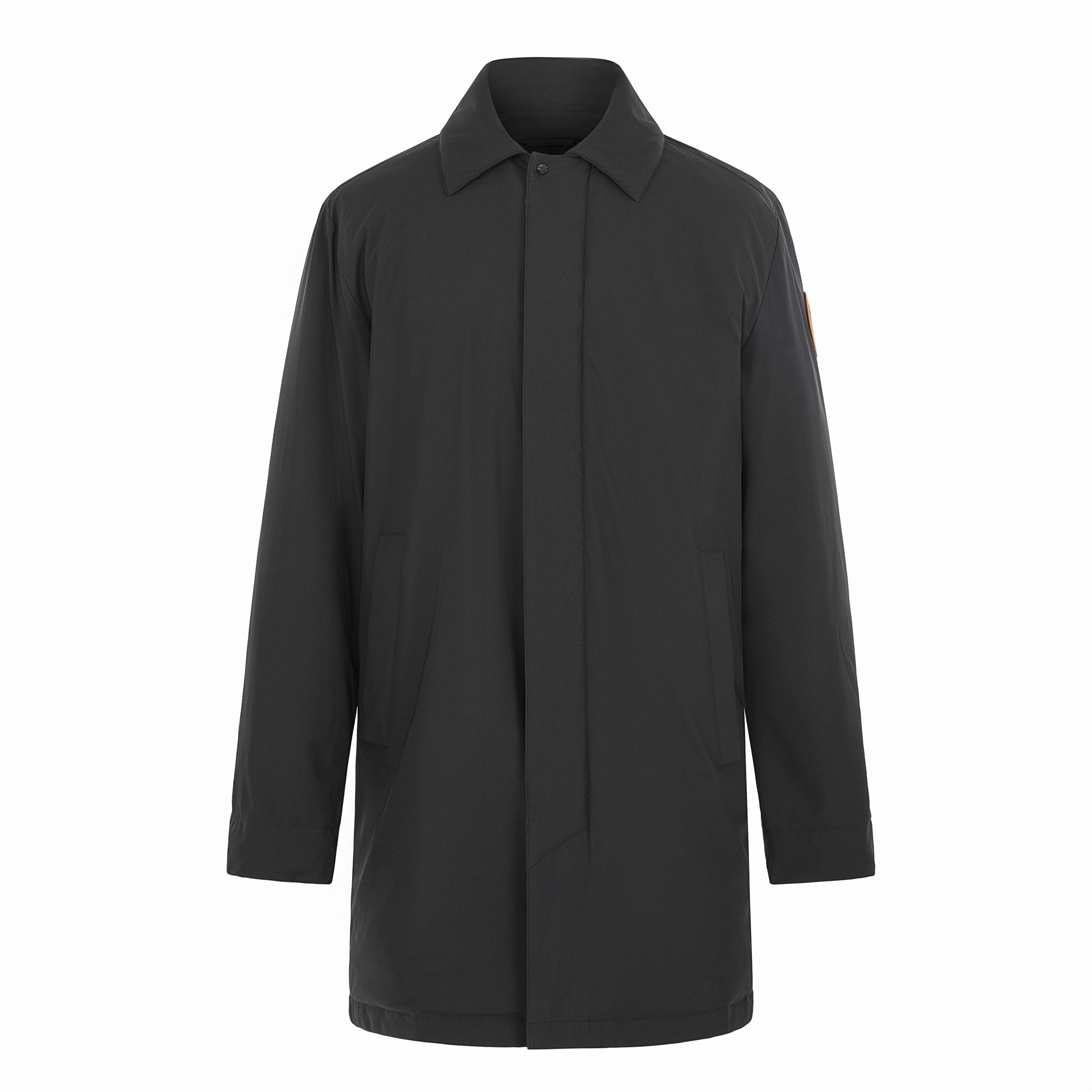 Black - Arctic Army - Men's Long Weather-Resistant Overcoat - 1