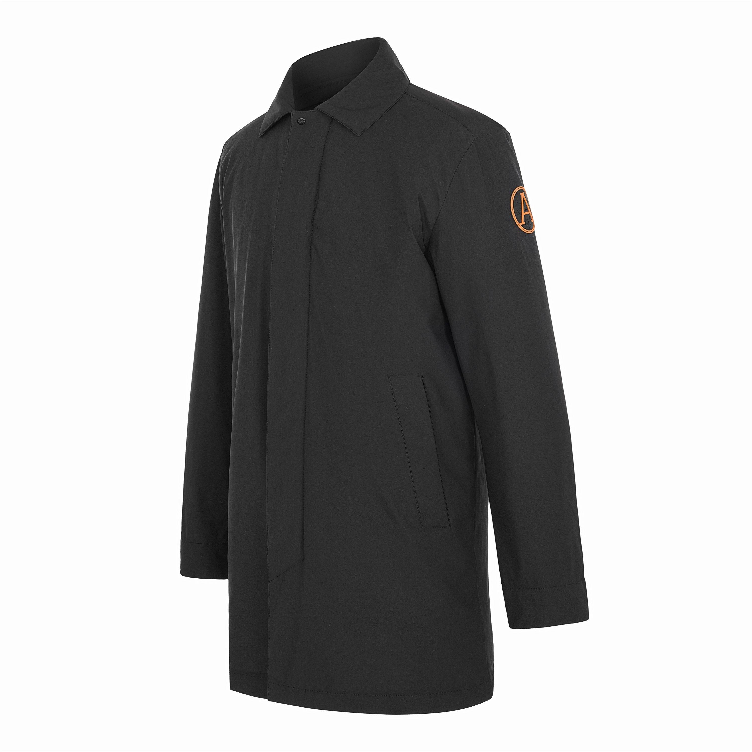 Zwart - Arctic Army - Men's Long Overcoat - 3