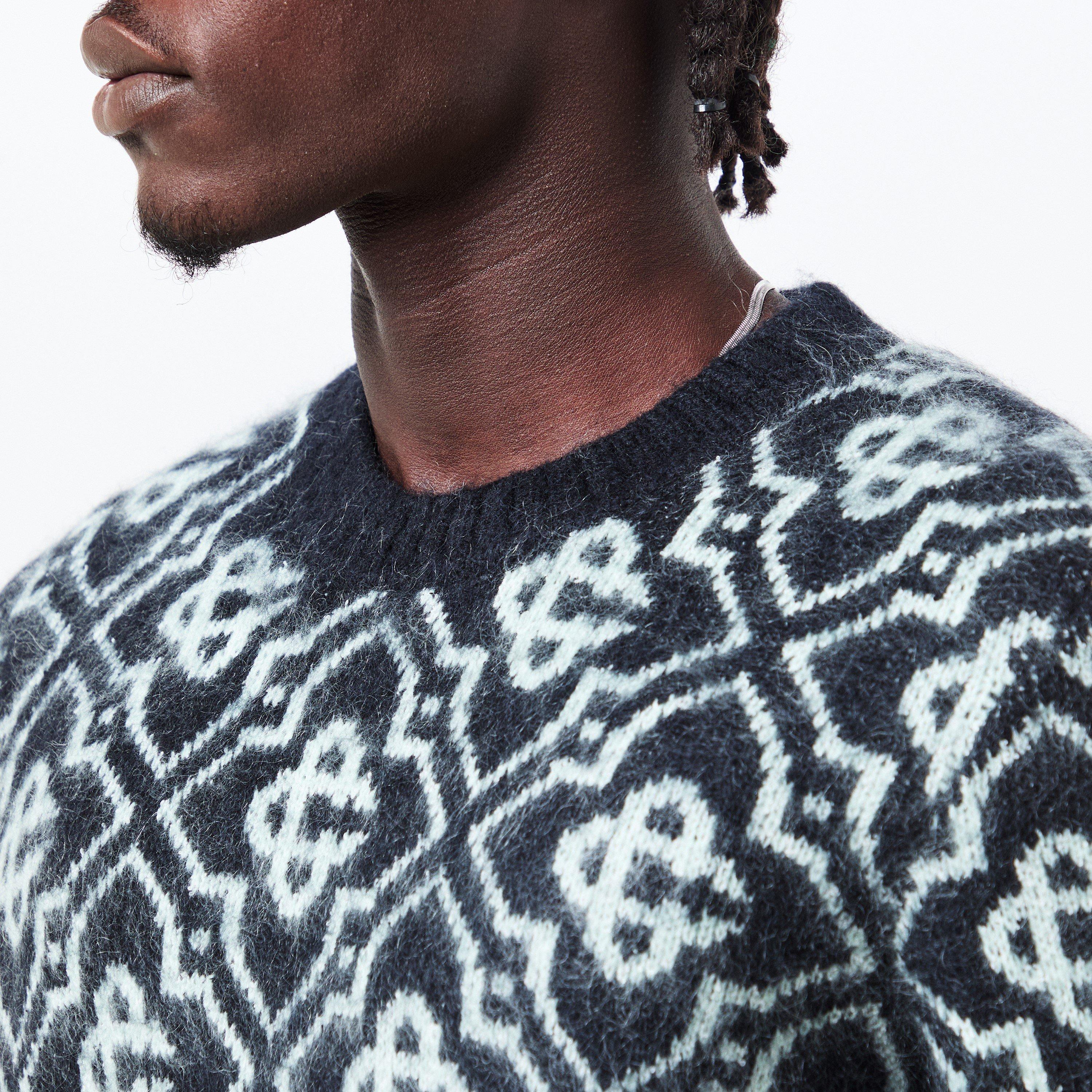 Black - Casablanca - Men's Casa Mono Mohair Crew Neck Jumper - 5