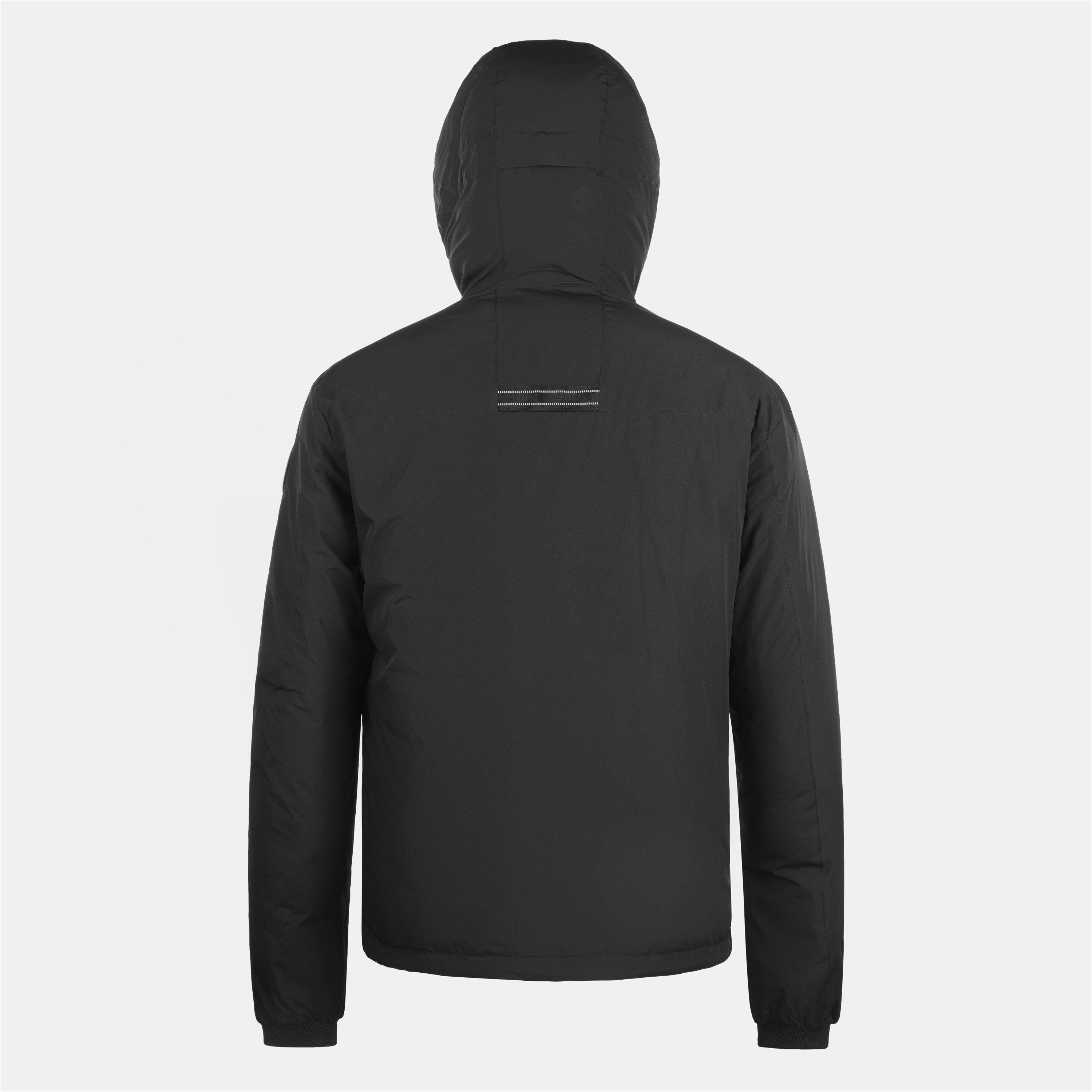 Black - Arctic Army - Men's Aurora LW Puffer Reflective Long Sleeve Short Puffer Jacket - 2