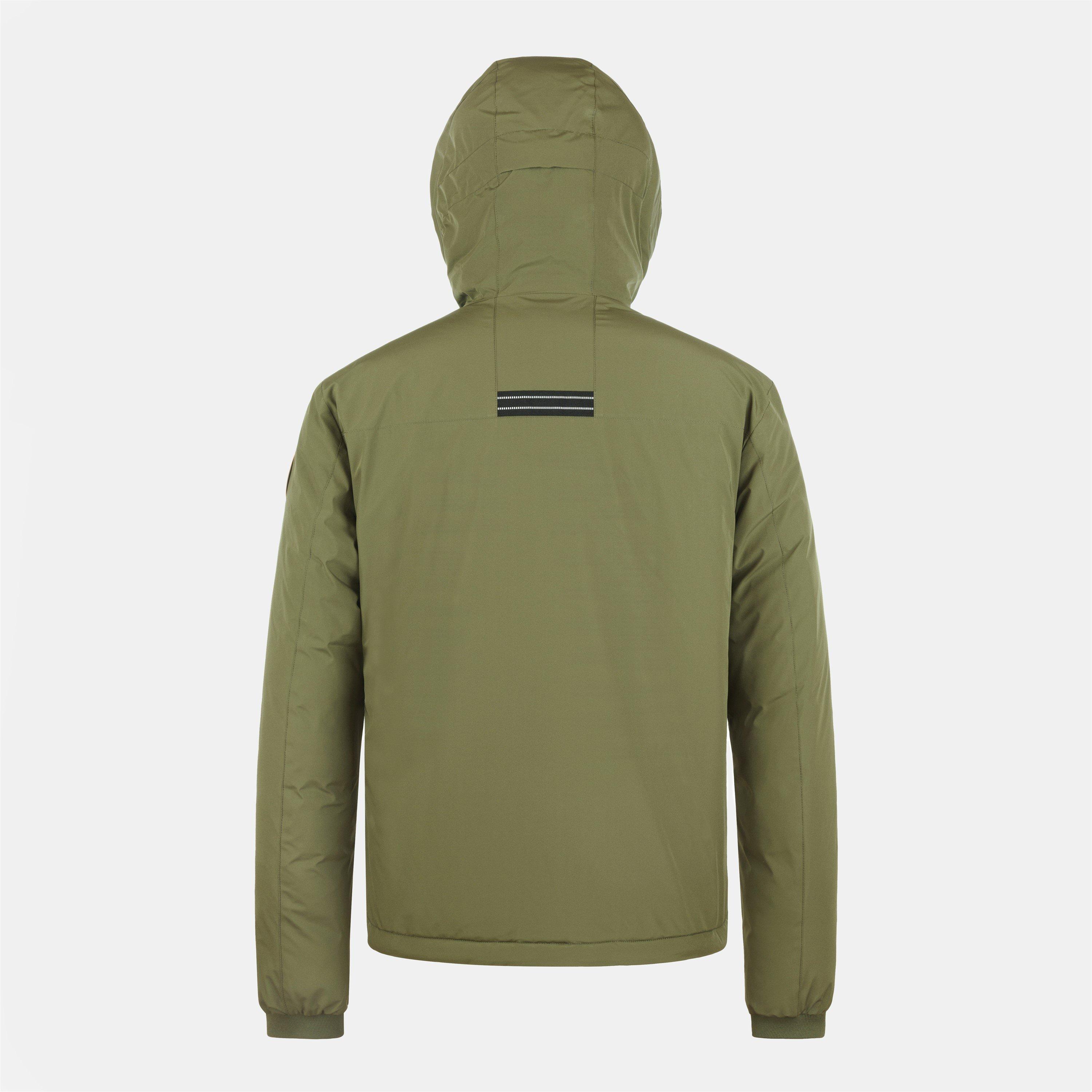 Caliste Green - Arctic Army - Men's Lite Reflective Short Puffer Jacket - 2