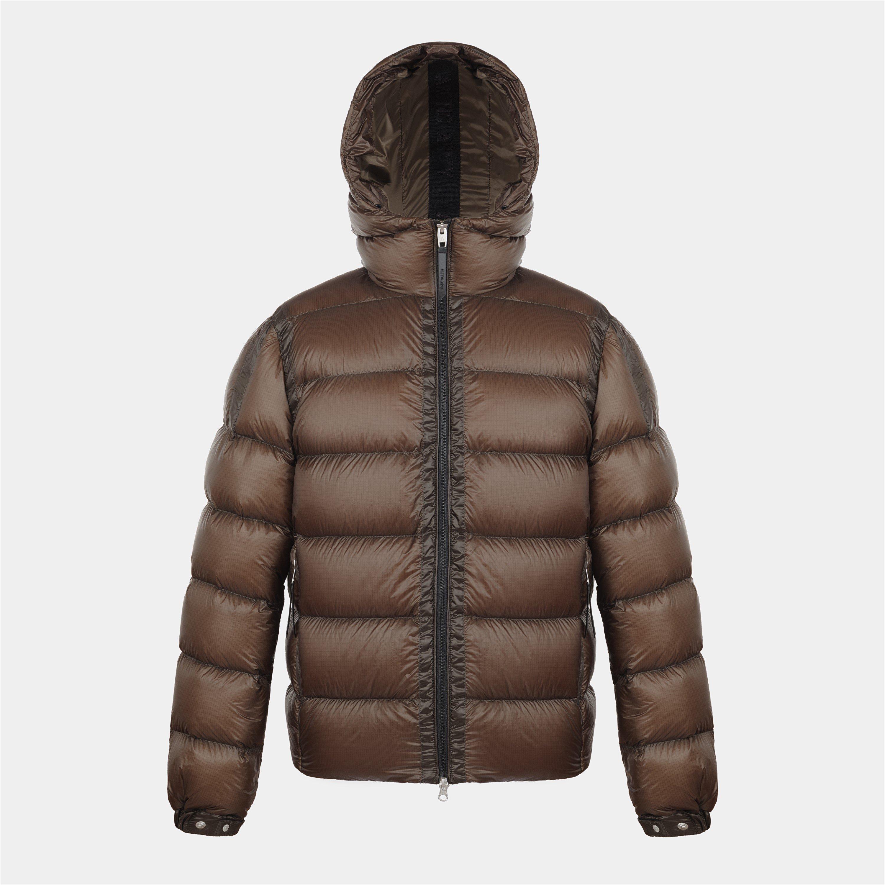 Men's Polar LW Puff Hooded Long Sleeve Short Puffer Jacket