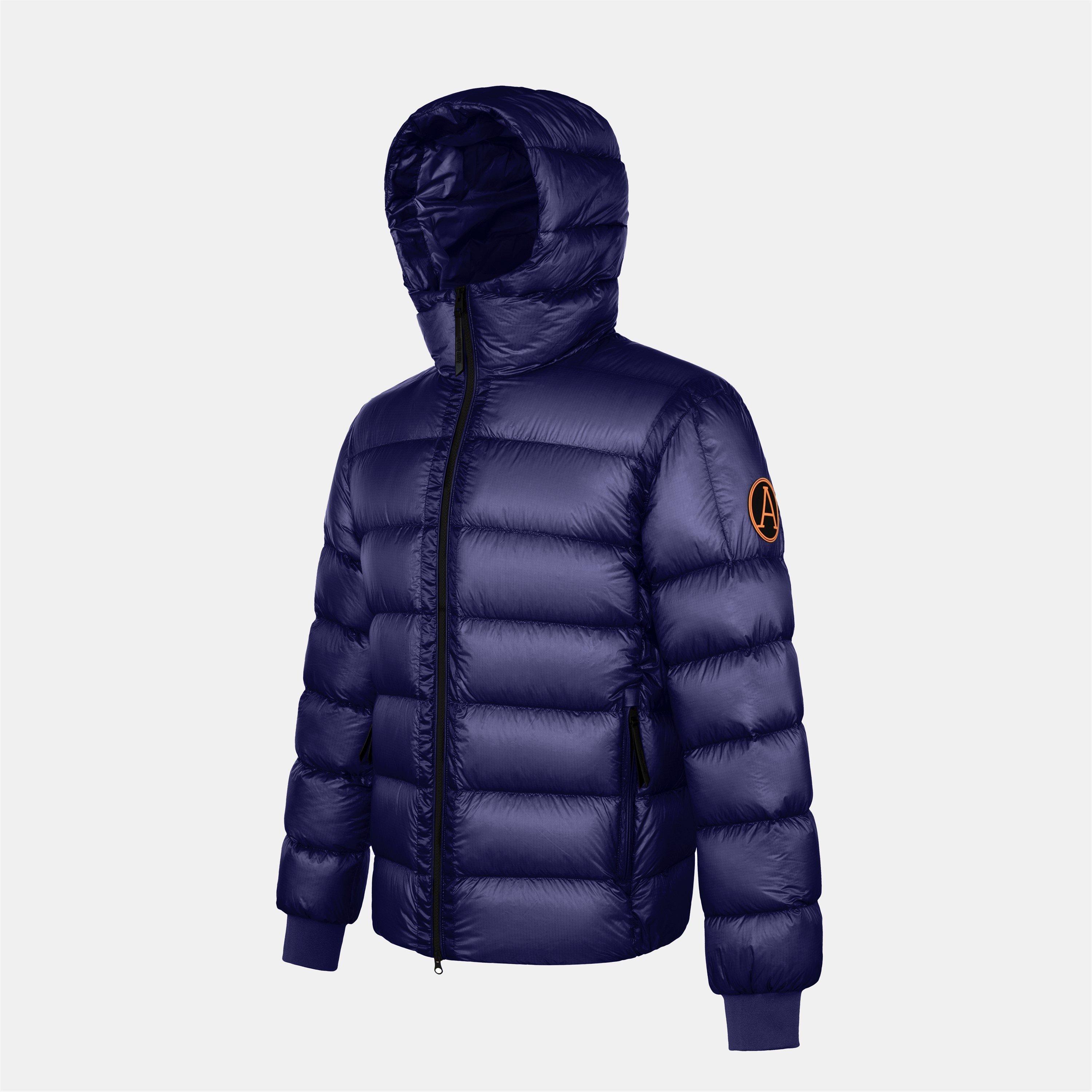 Blue Navy - Arctic Army - Men's Polar LW Puff Hooded Long Sleeve Short Puffer Jacket - 3
